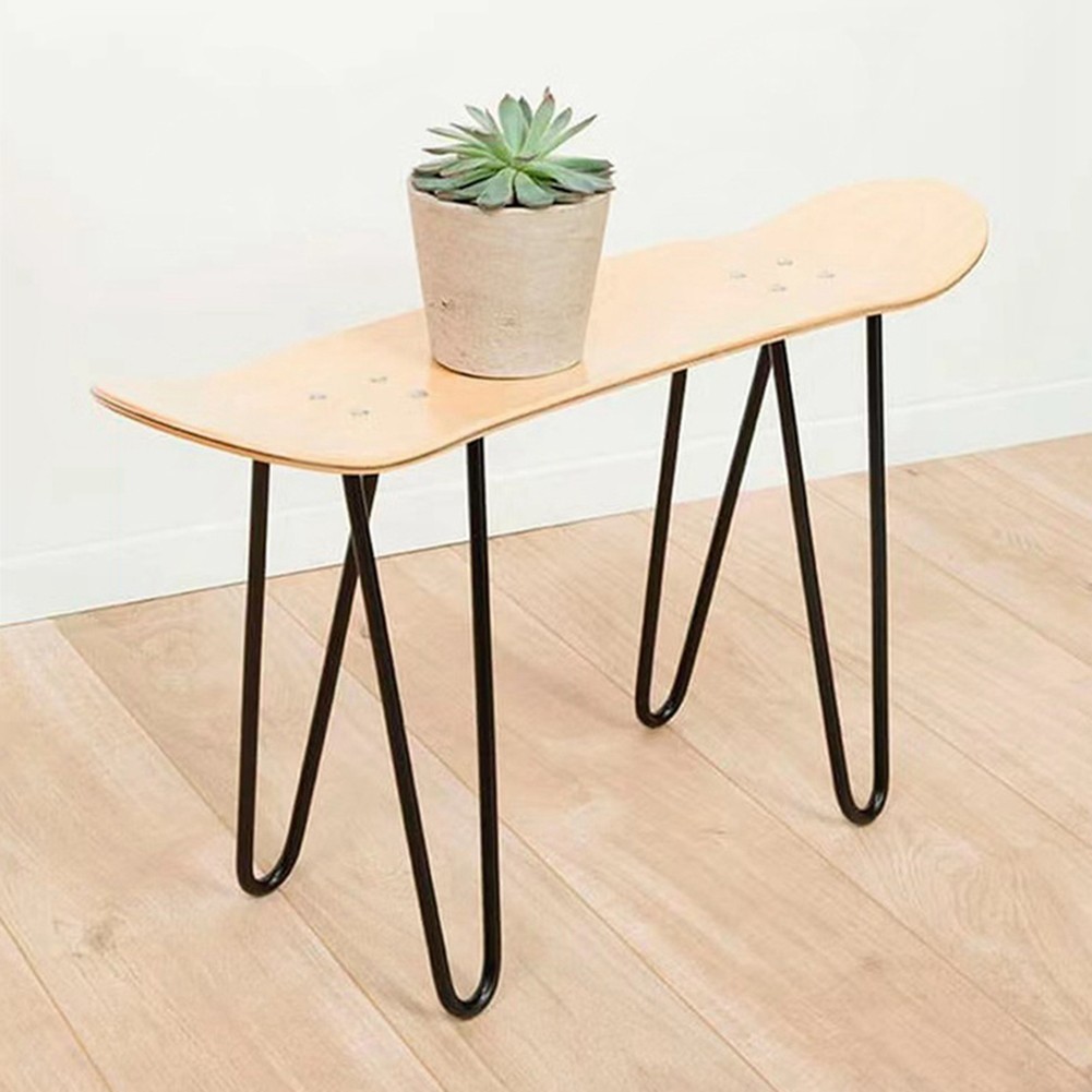 Duty Legs for DIY Projects Industrial Style 1 Pair with Rubber Feet