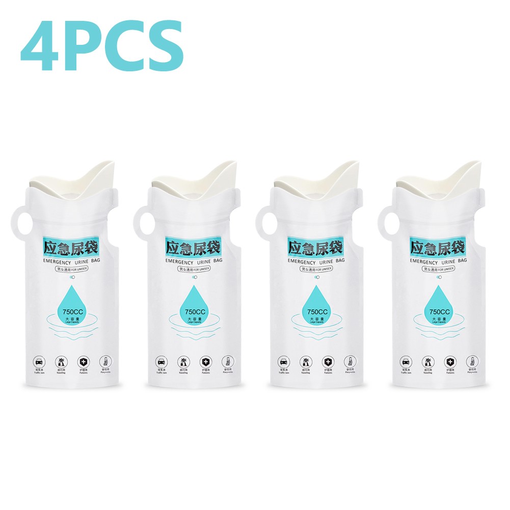 4 – 10 PCS 750ml Emergency Portable Urinal Bags Car Travel Vomit Toilet Unisex