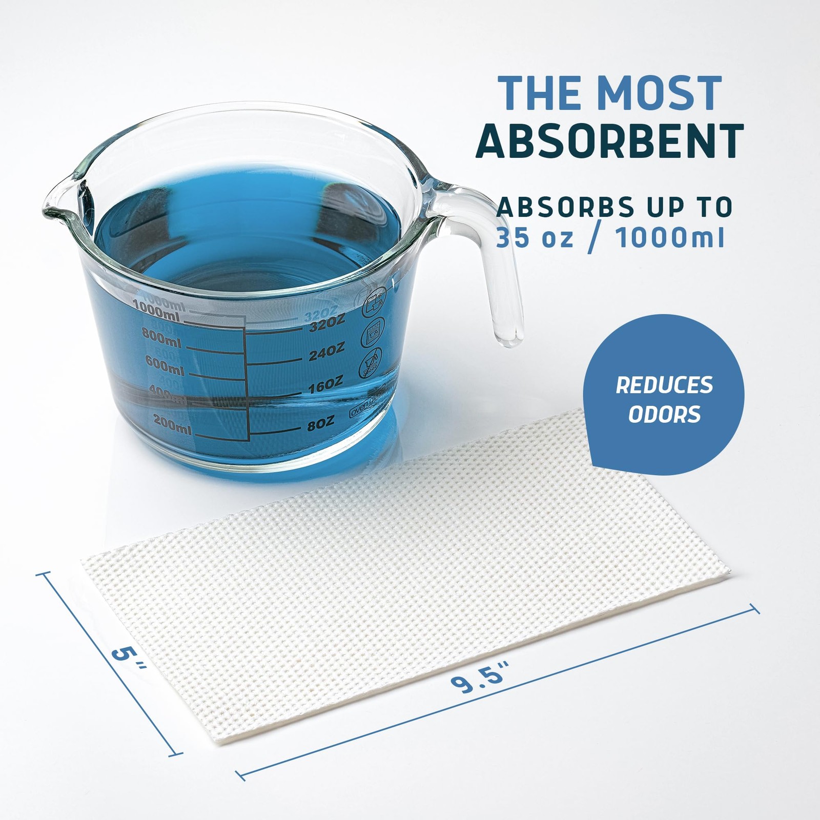 Super Absorbent Commode Pads Medical Grade Value Pack 100 Count for Disposa…