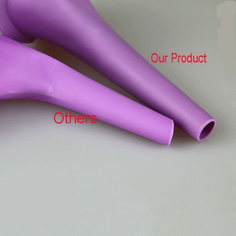 2-10x Travel Female Urination Device, Silicone Reusable Female Urinal Pee Funnel