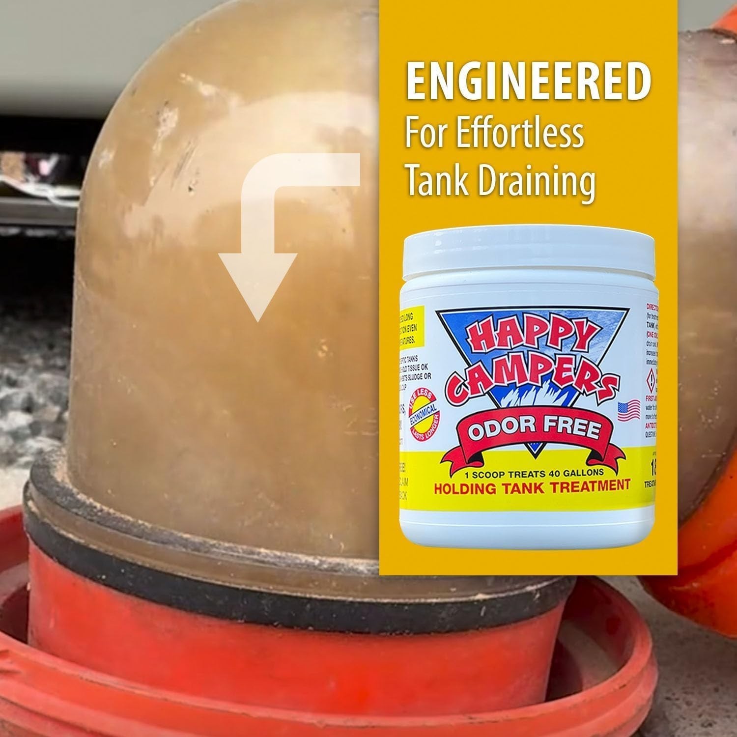 RV Toilet Treatment – Powerful Odor Control, Long-Lasting RV Tank Treatment -…