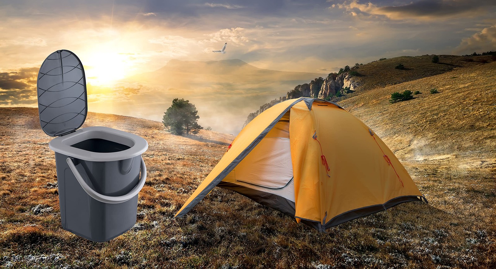 BranQ Home Essential 100% Recycled Plastic PP, Organic, Mobile Camping…