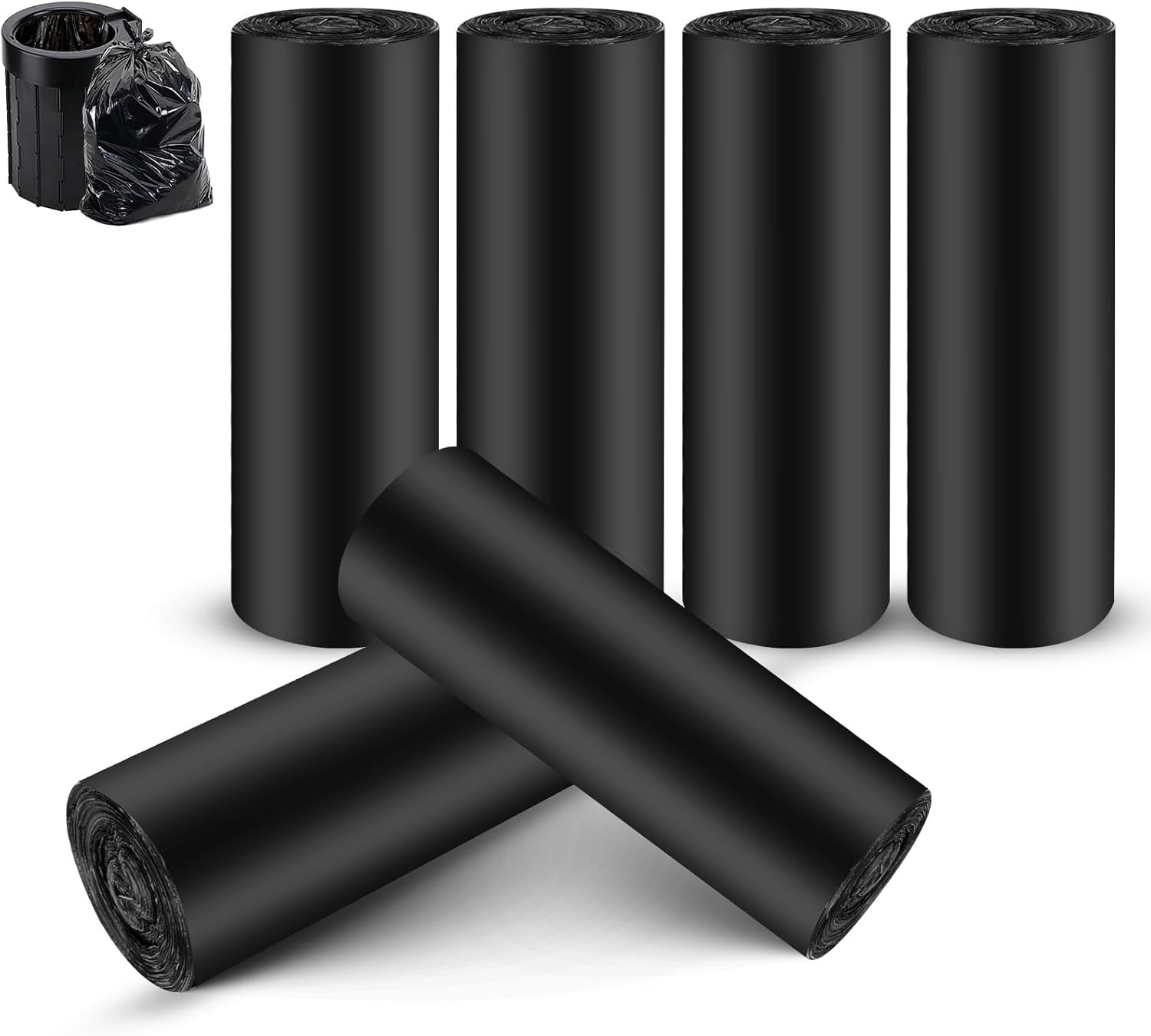 Camping Toilet Bags, 120 PCS (6 Roll) Portable Toilet Bags, Thickened Toilet Was