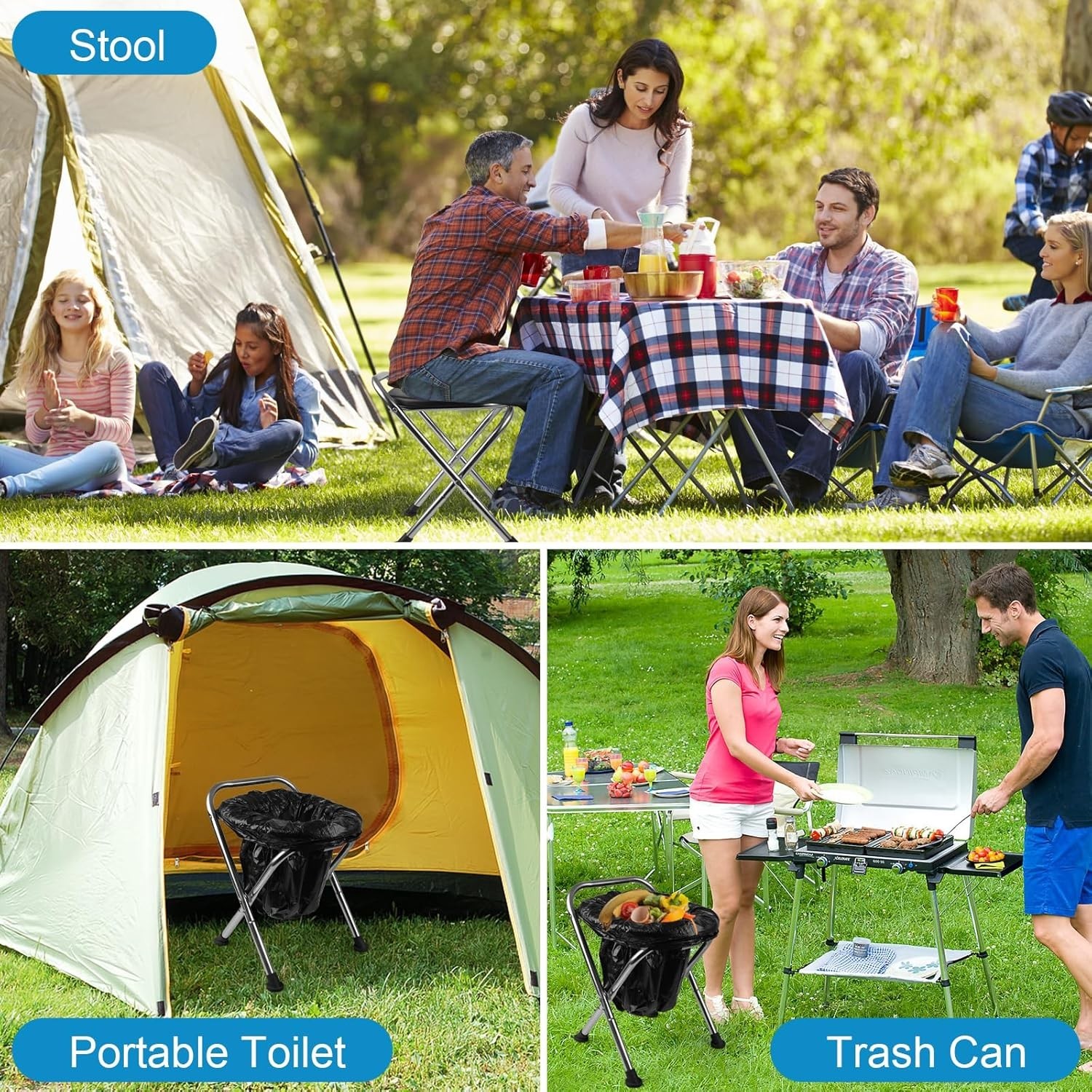 Portable Toilet for Camping, Portable Toilet Seat, Portable Toilet Travel, Stain