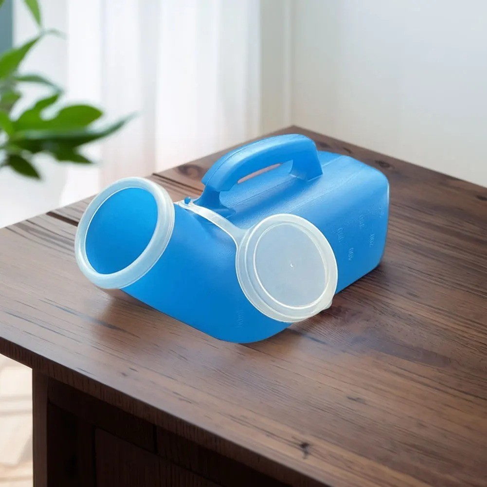 1200ml Urinals for Men Spill Proof Pee Container Plastic Urine Bottle with Lid