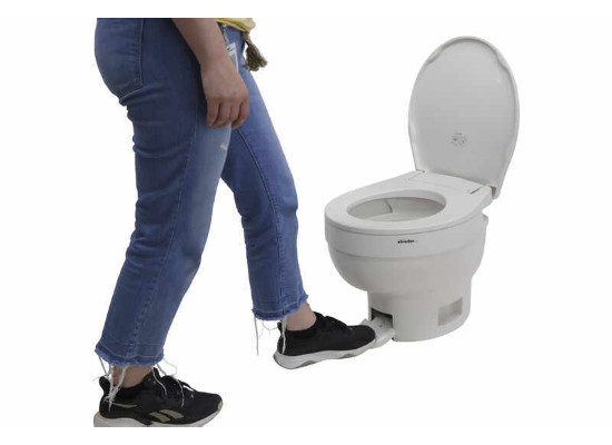 Thetford Aqua-Magic VI RV Toilet – Low Profile – Round Bowl – Slow Close Lid – W