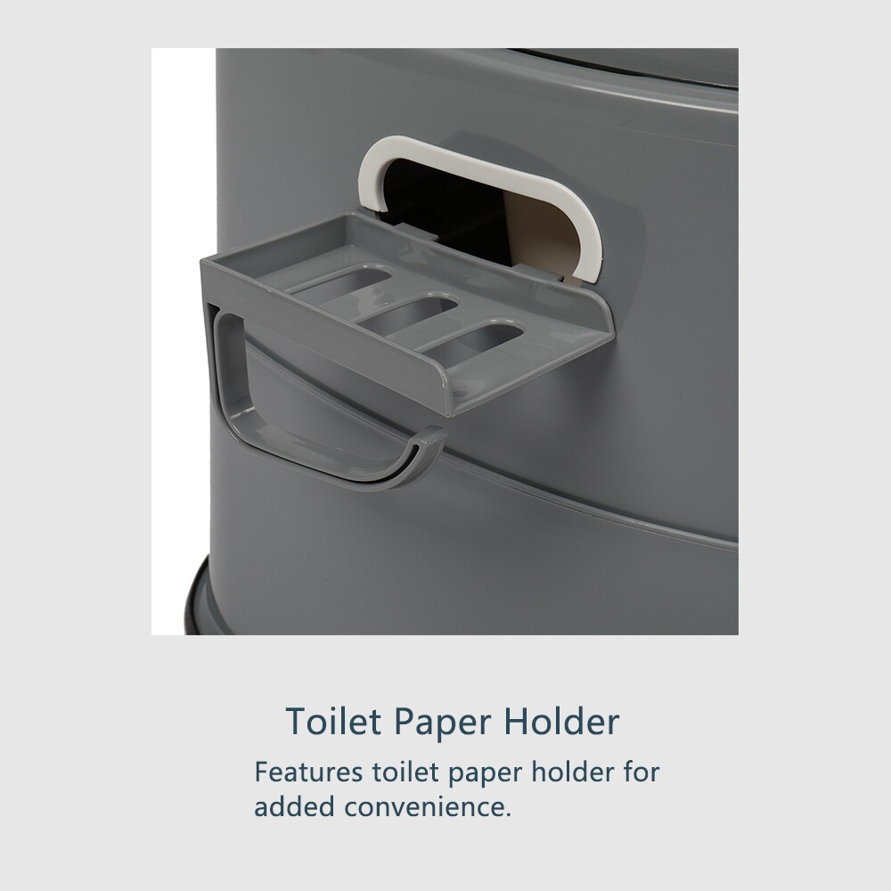5L Portable Toilet Travel Camping Hygiene Detachable Outdoor Potty Commode