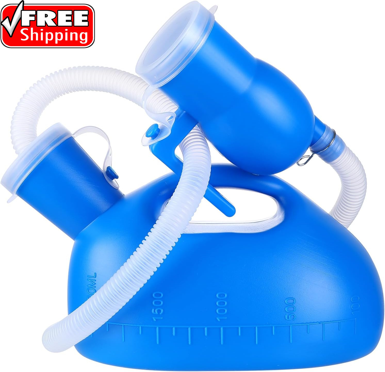 Urinal Bottle Portable Urinals for Men Women Urine Bottle 2000Ml Mens Potty Spil