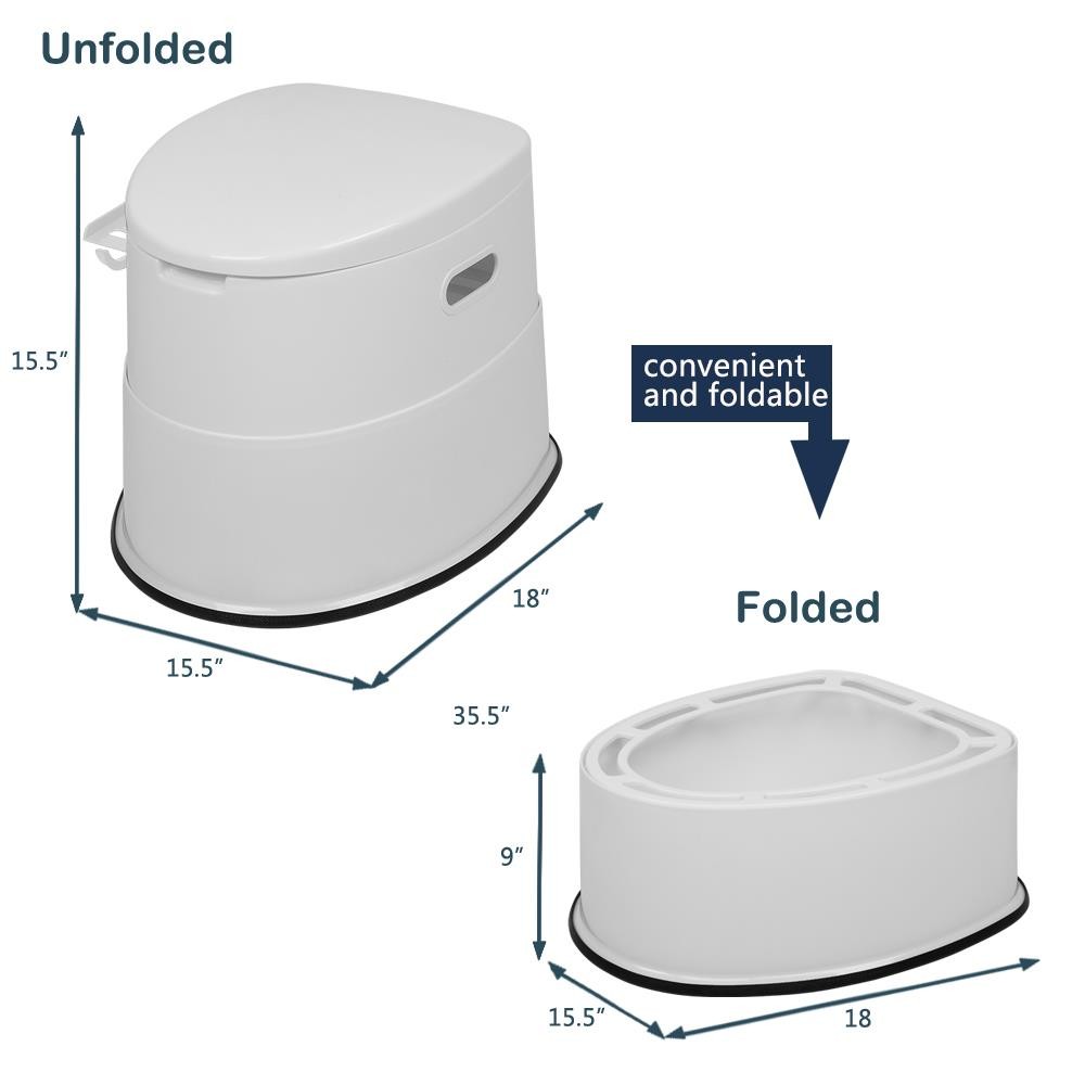 5L Portable Toilet Travel Camping Hygiene Detachable Outdoor Potty Commode