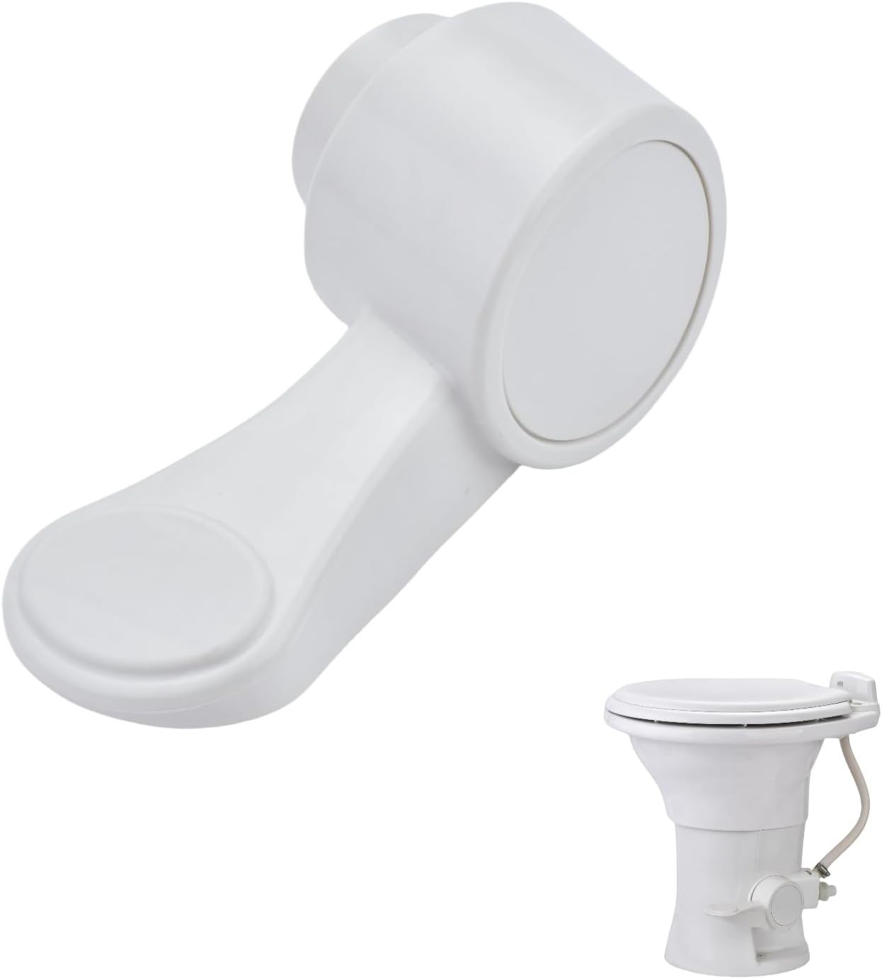 RV Toilet Foot Pedal Replacement fit for Dometic 300 310 Milky White