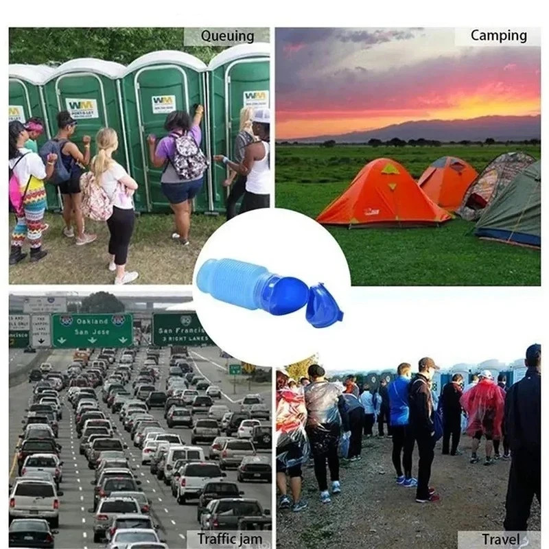 Male Female Portable Urinal Travel Camping Car Toilet Pee Bottle Emergency Kit