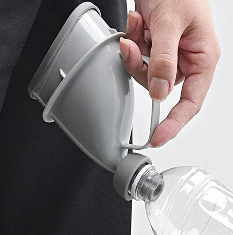 1pc Portable Unisex Urinal Funnel Travel Camping Aid For Man Woman Children