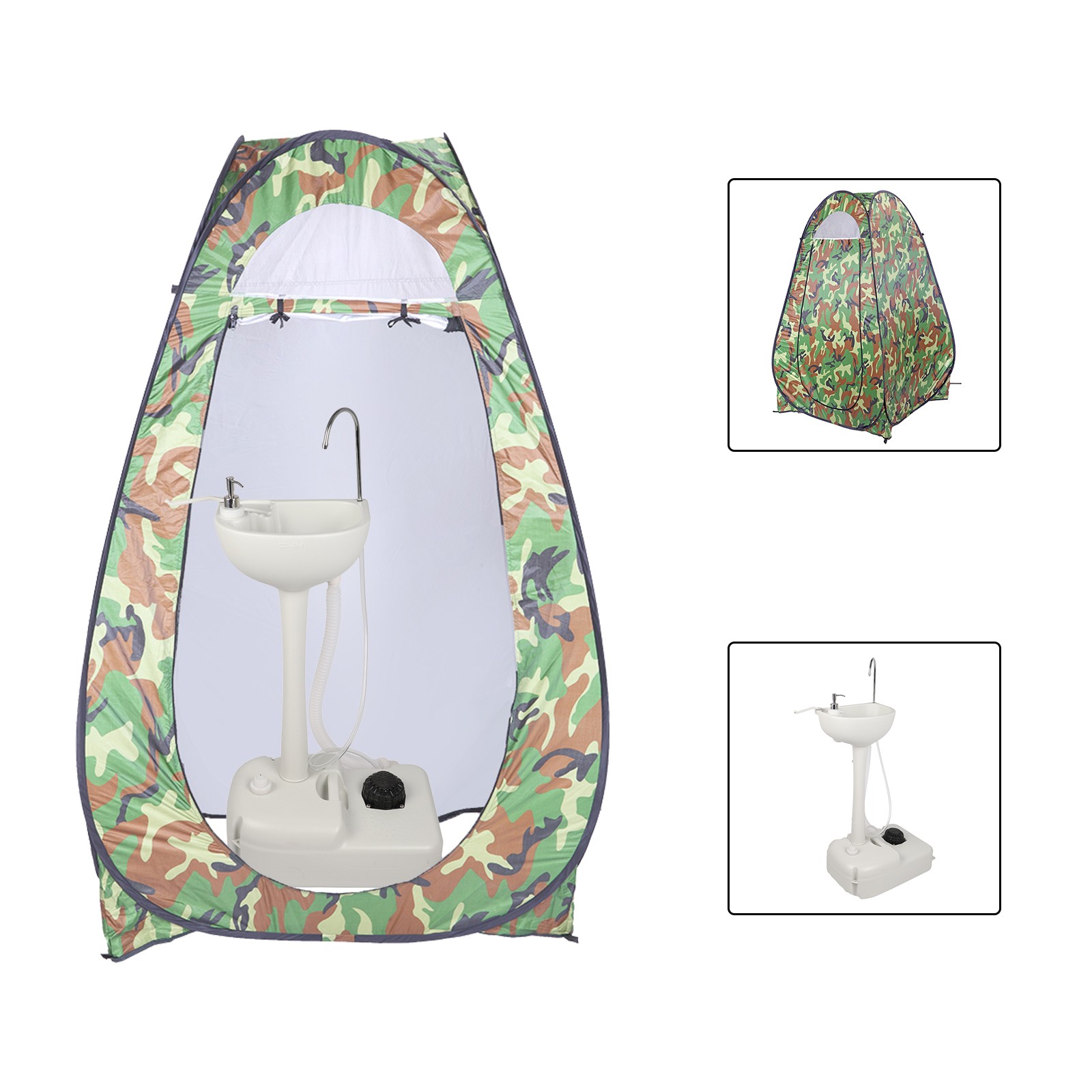 Camping Hygiene Sanitation Garden Sink Water Tank Wash Basin Portable RV Kitchen