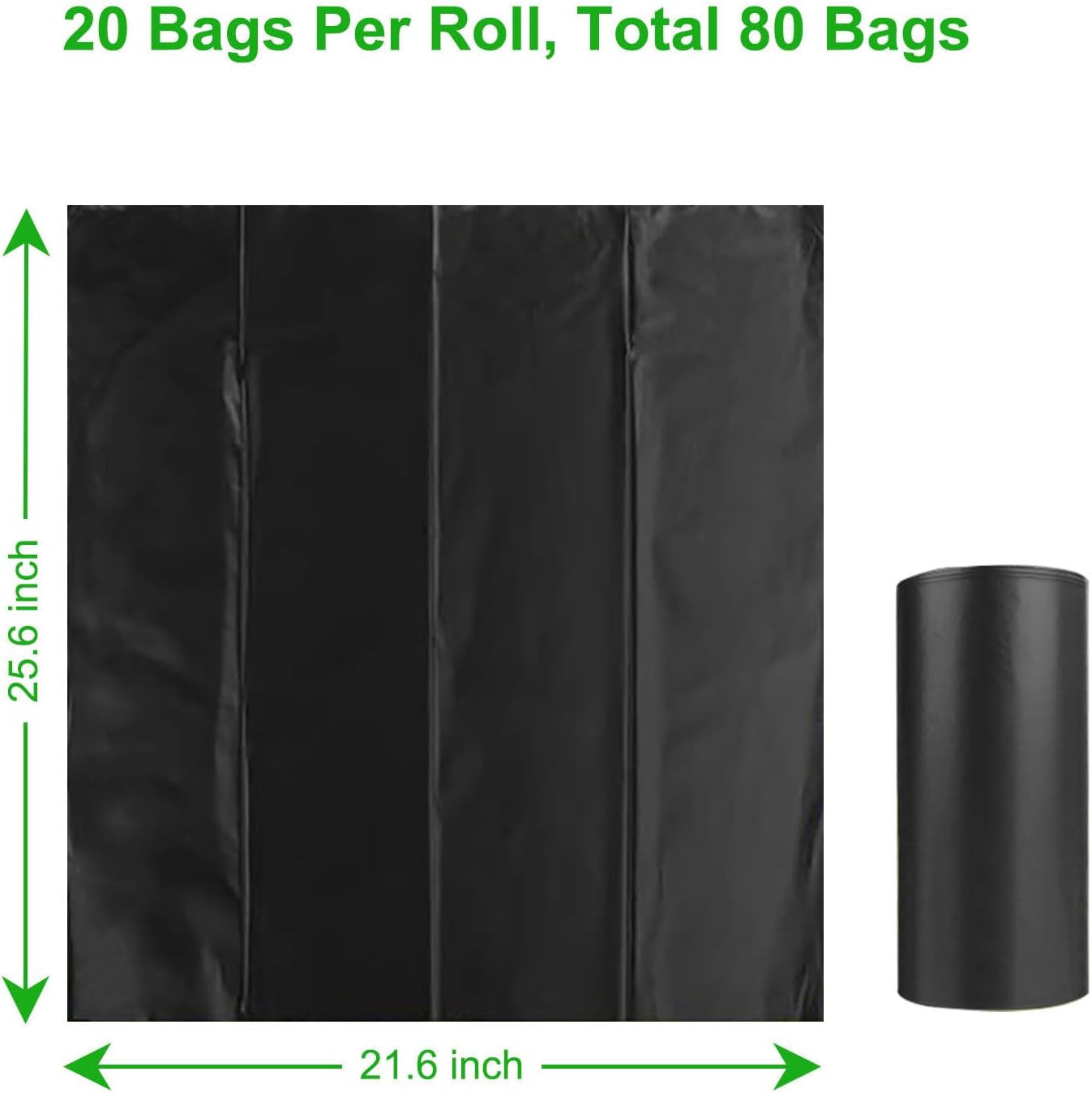 Bolsas de Banio Portatil Camping Paquete 80 de 8 Galones Gruesas Biodegradables