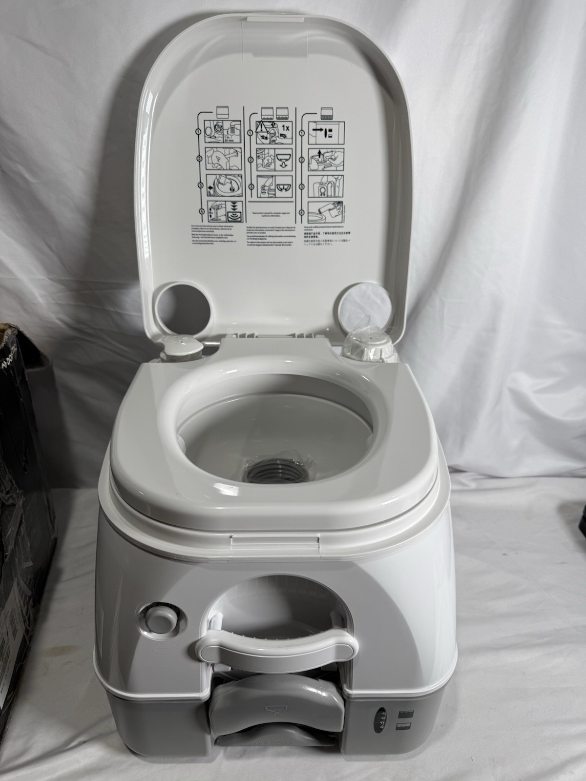 Dometic 972 Portable Toilet – Gray 2.6 Gallon New Open Box