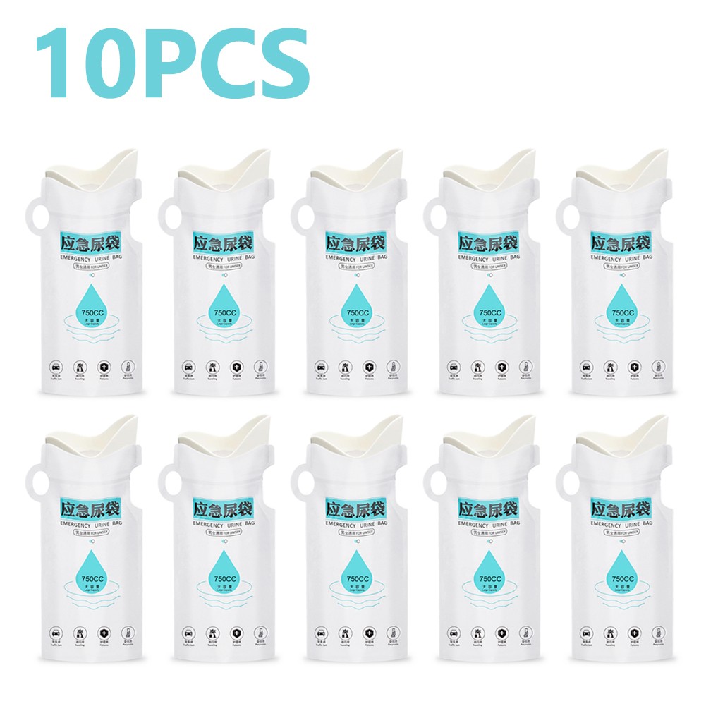 4 – 10 PCS 750ml Emergency Portable Urinal Bags Car Travel Vomit Toilet Unisex