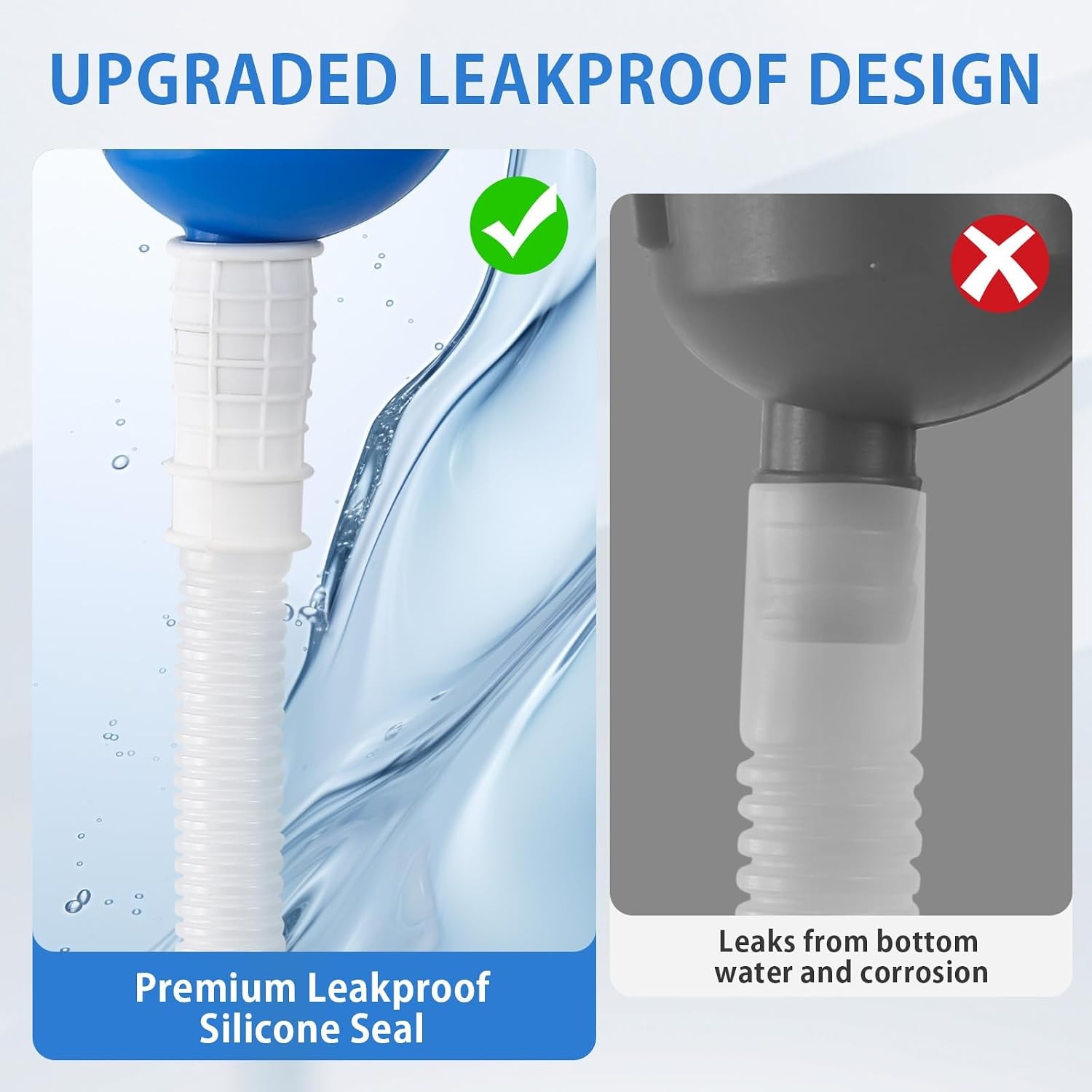Portable Spill Proof Urinal for Men Blue Camping Urinal Toilet