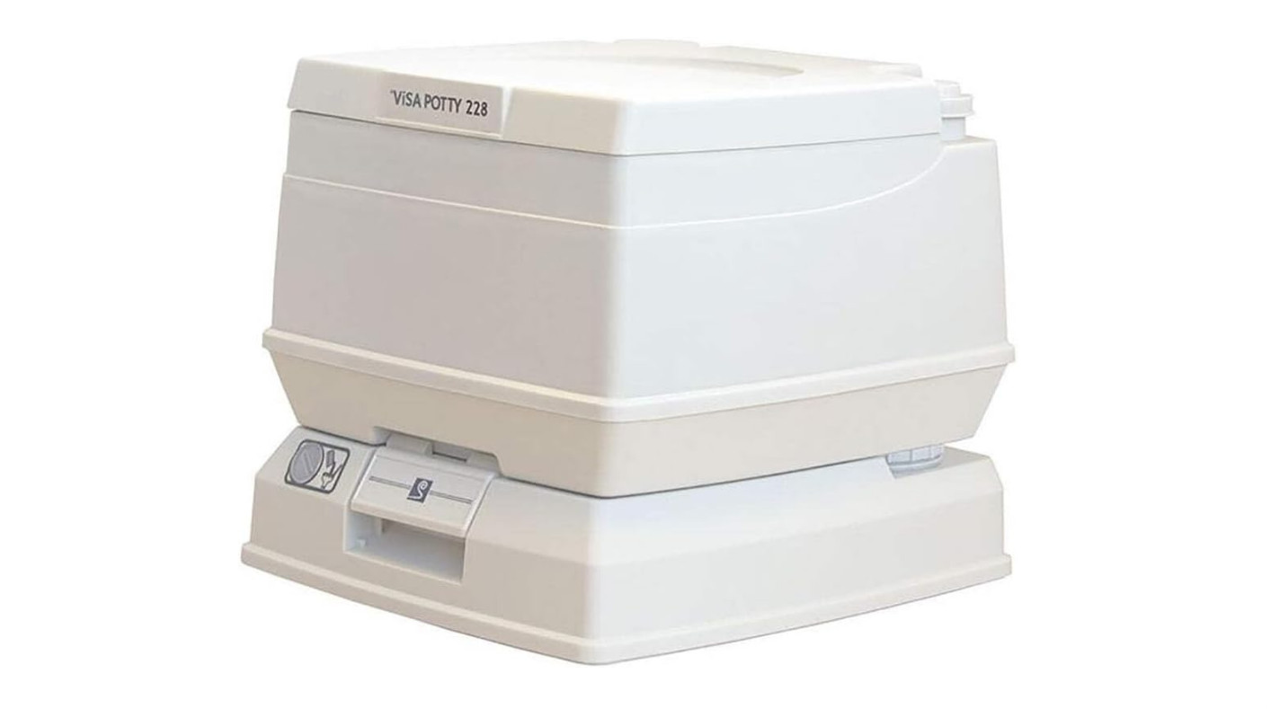 VINGLI Gravity Flush RV Toilet with Foot Pedal for Camper