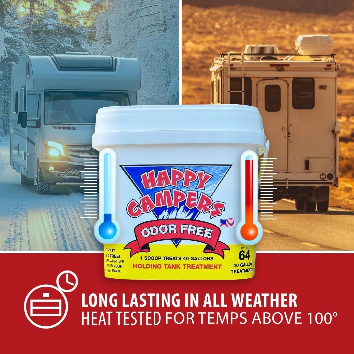 RV Toilet Treatment – Powerful Odor Control, Long-Lasting RV Tank Treatment -…