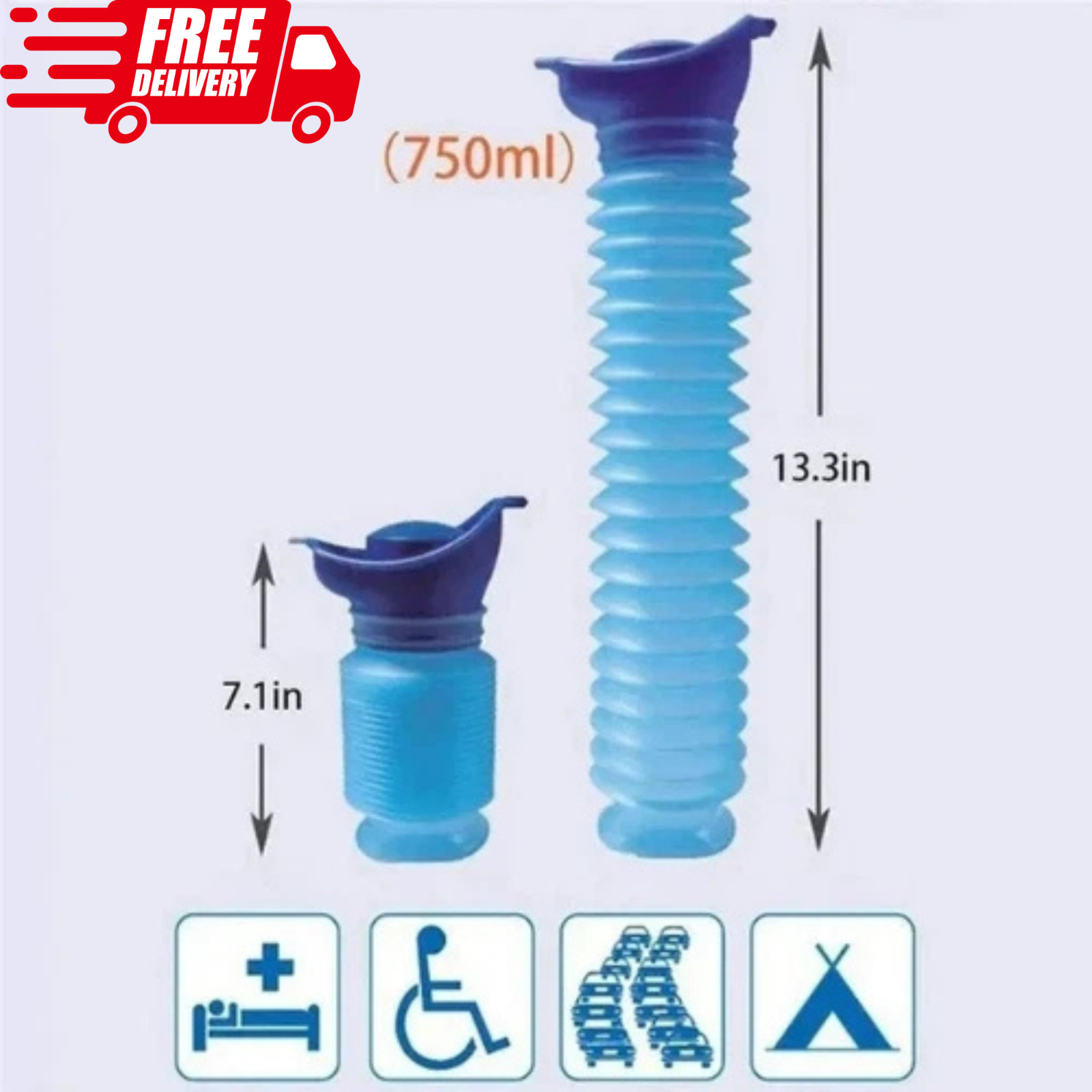 Male Female Portable Urinal Travel Camping Car Toilet Pee Bottle Emergency KitVi