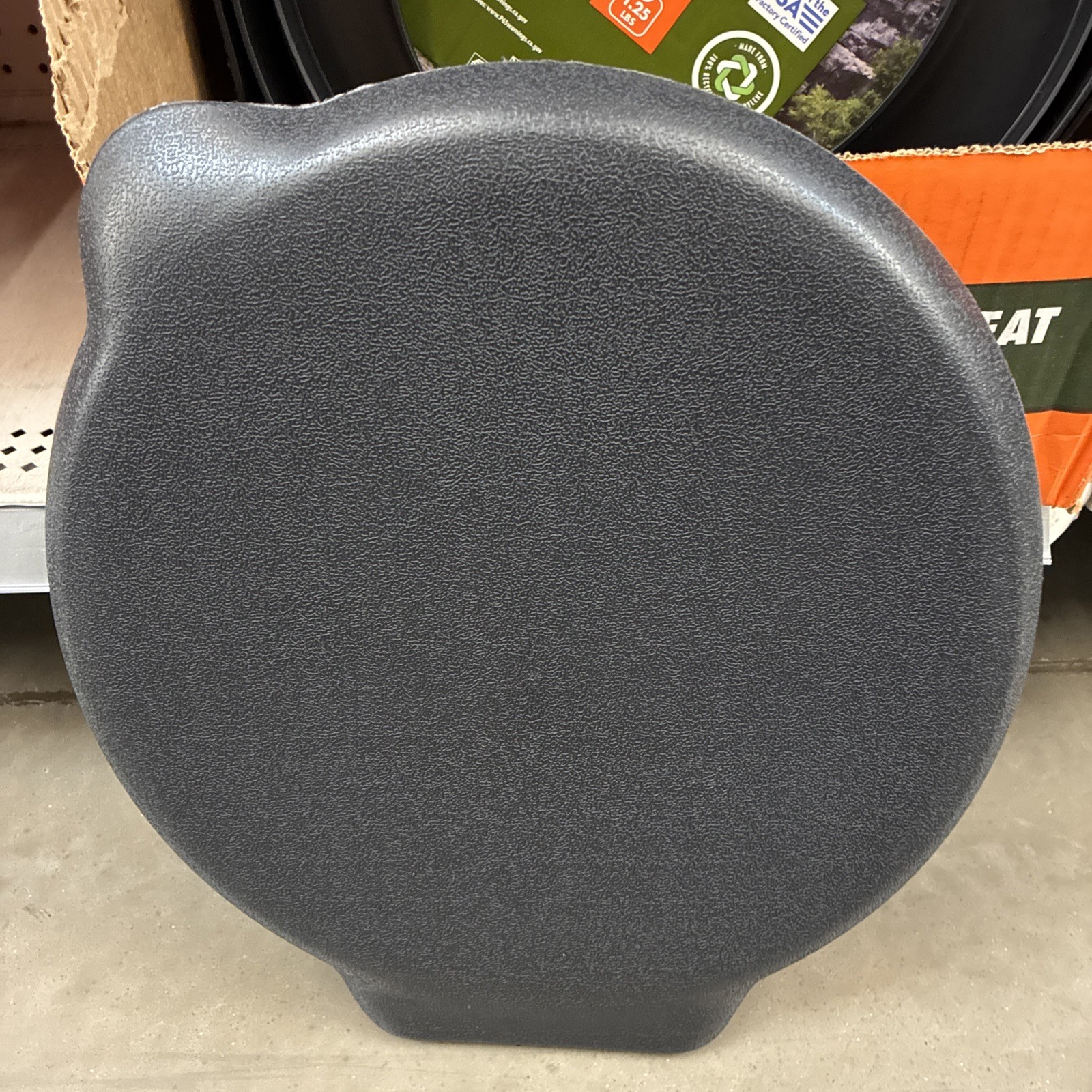 Portable Black Ozark Trail Bucket Toilet Seat Cover Camping Outdoor Travel New**