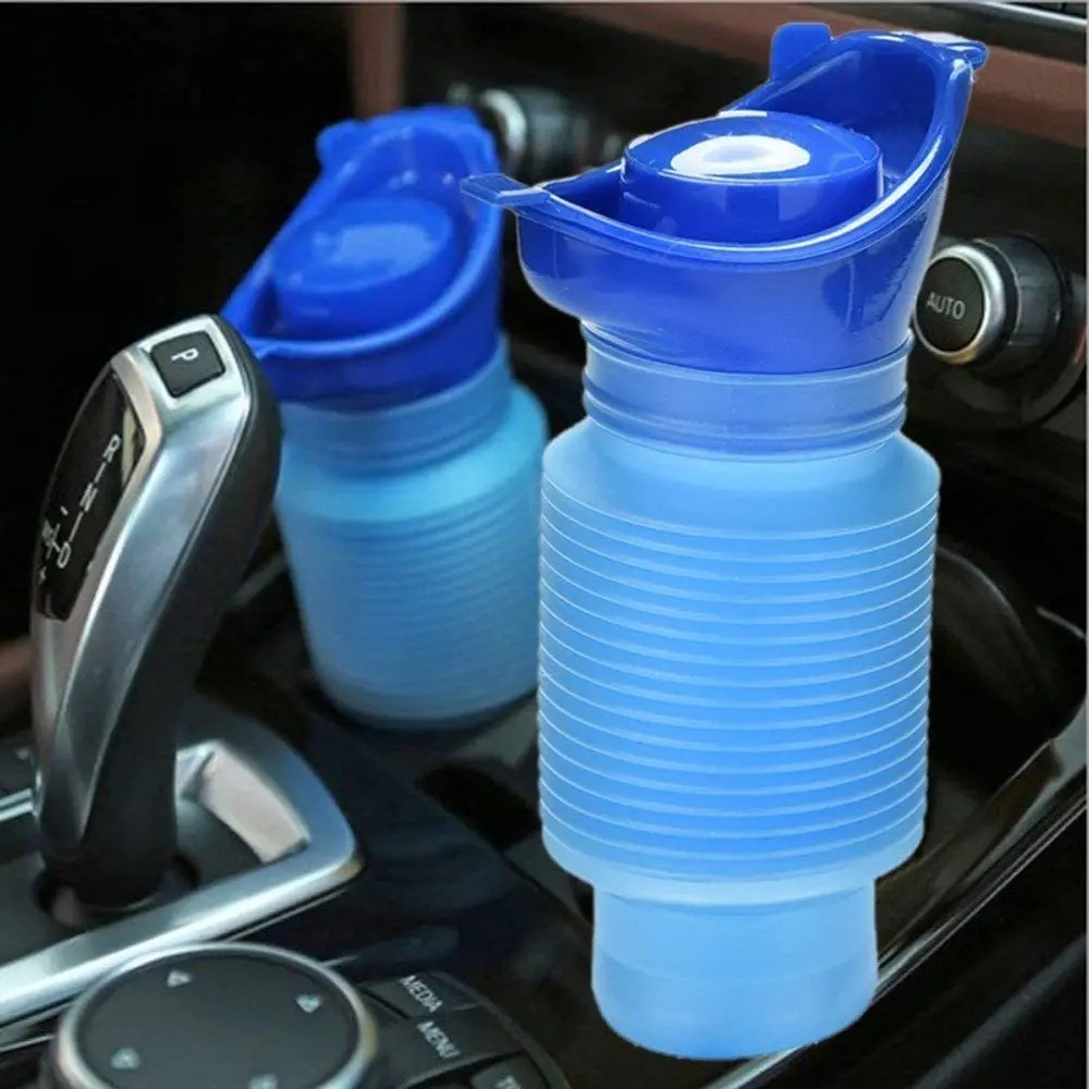 1 Set Portable Urine Bottle Outdoor Camping Travel Car Emergency Urinal Bucket