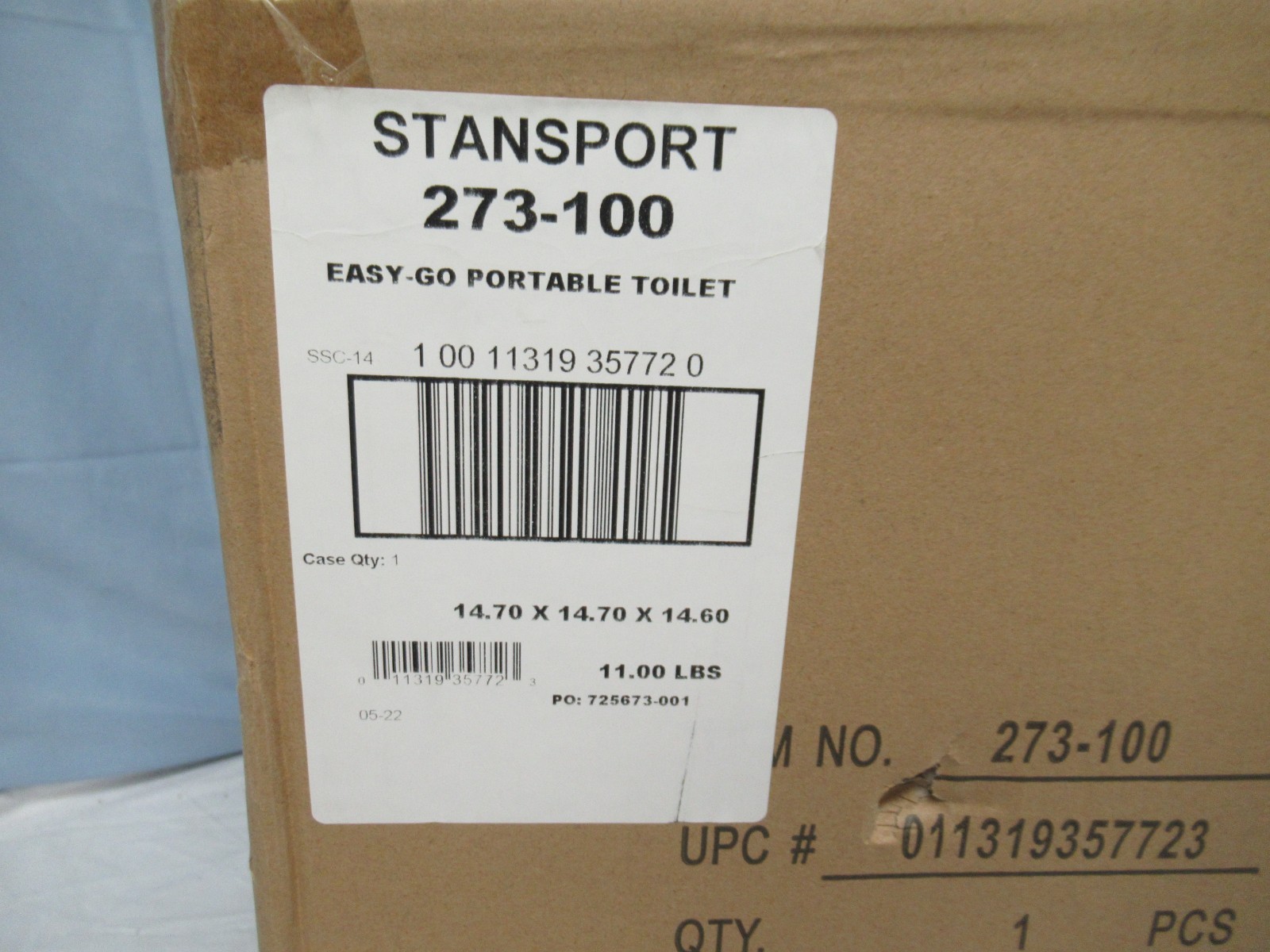 Stansport Easy-Go Portable Toilet Camp Potty 273-100 (S)