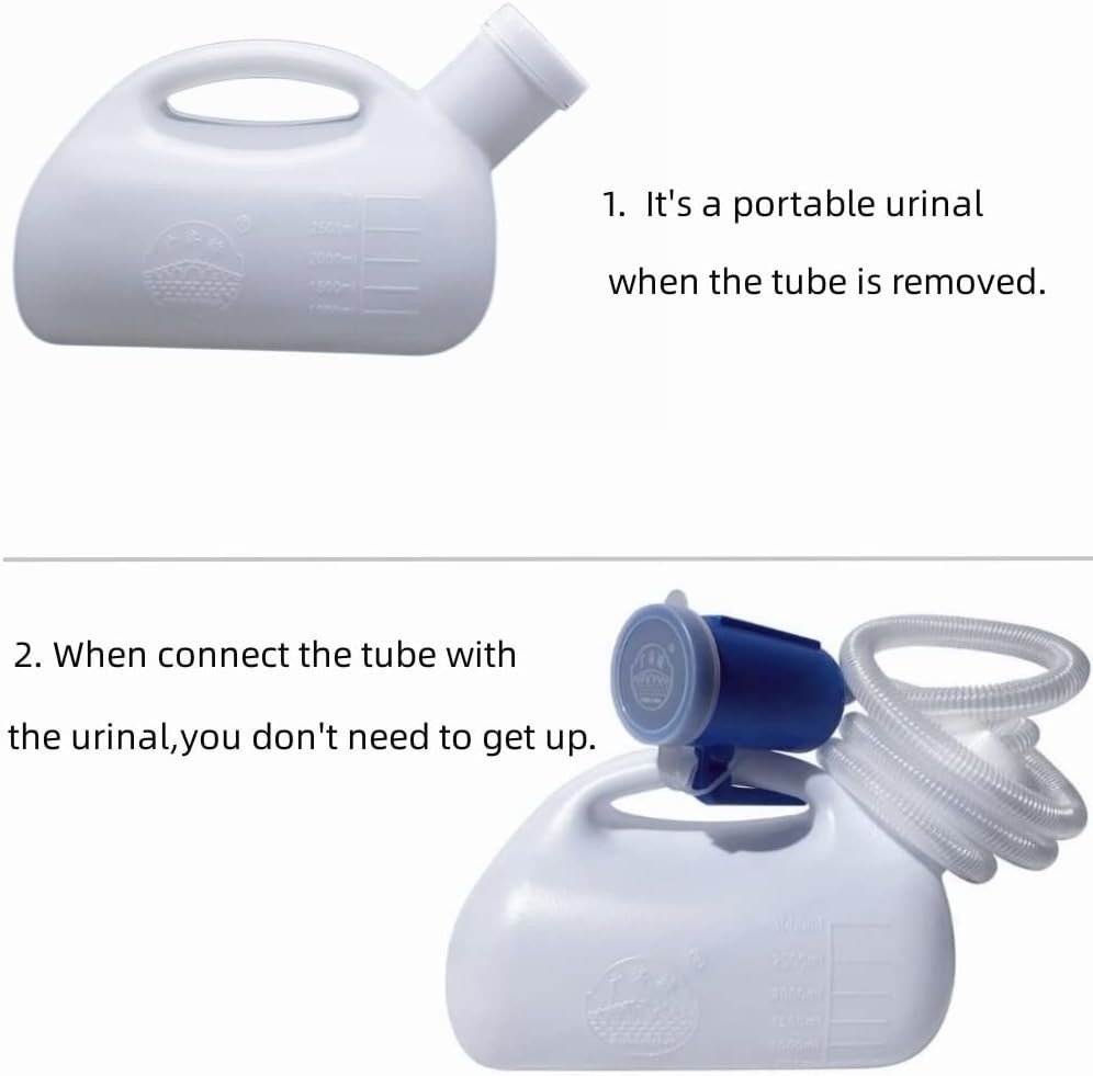 Men’s Portable Urinal with Long Tube – Perfect for Travel and Bedside