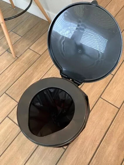 5 Gallon Bucket Toilet Seat w/ Lid Travel Outdoor Camping Hiking Snap On Black