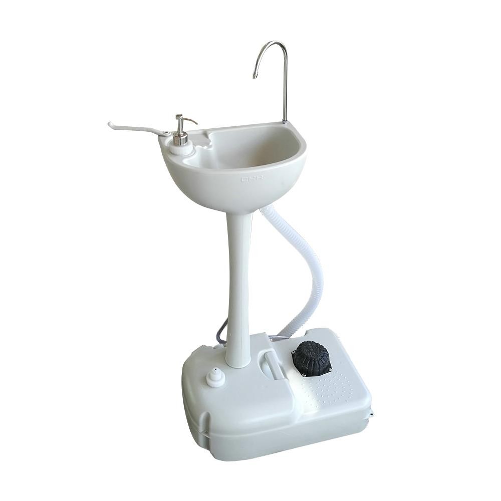 Indoor Portable Camping Sink RV Barber Kitchen Hygiene Wash Sink Basin Faucet
