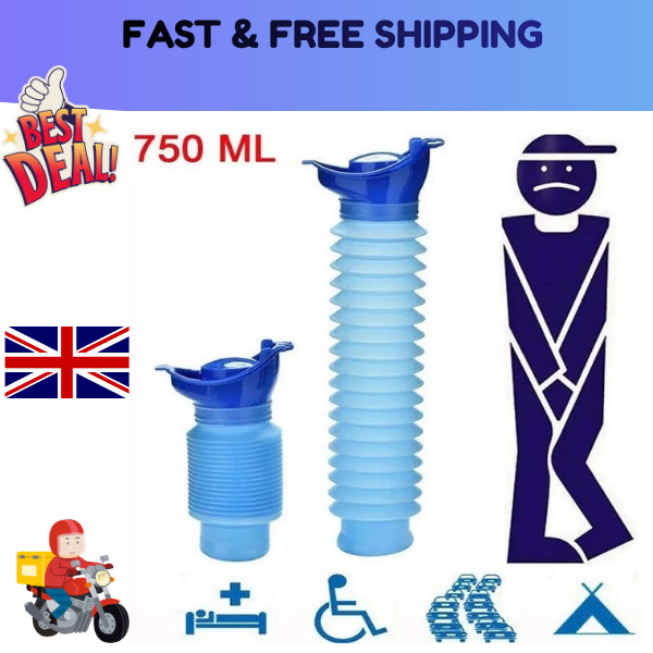 Male Female Portable Urinal Travel Camping Car Toilet Pee Bottle Emergency Kit