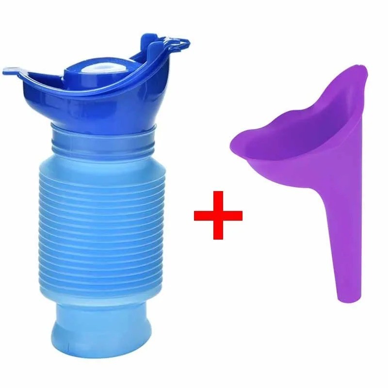 750ml Adult Urinal Portable Shrinkable Personal Mobile Toilet Potty Women Kid