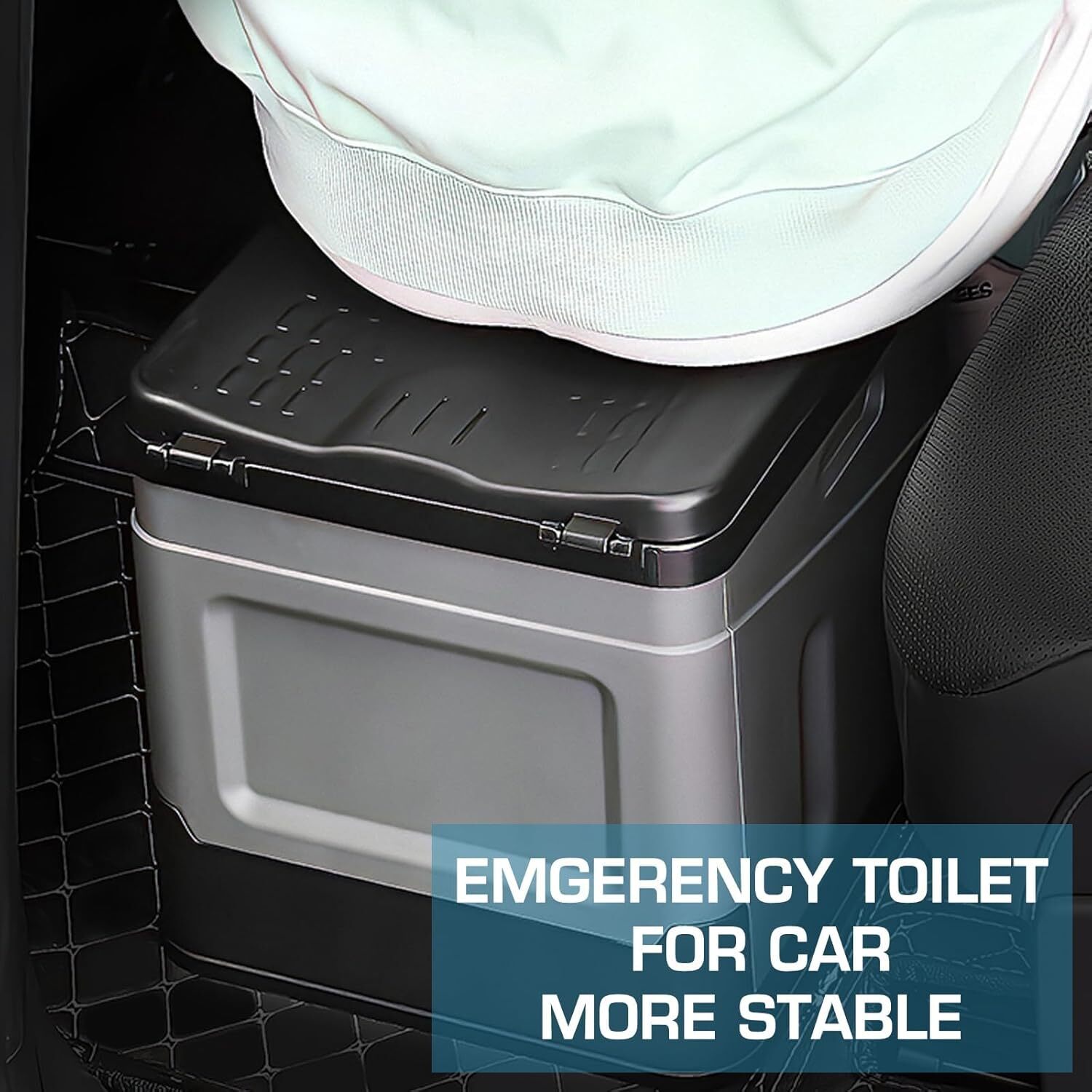 20L Portable Folding Toilet Seat For Camping Toilet Travel Hiking Outdoor Potty