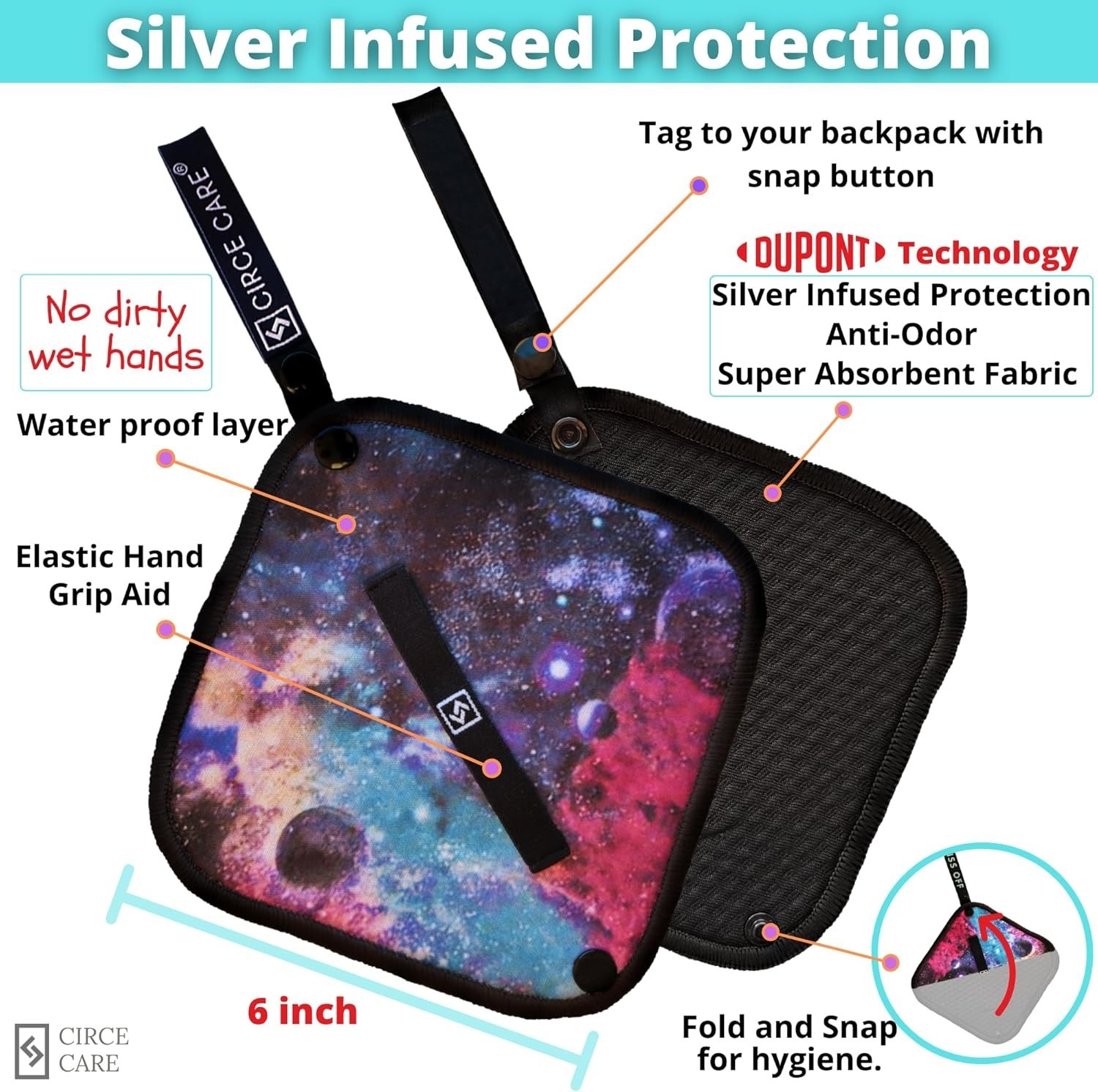 Eco-Friendly Silver Infused Pee Cloth: Portable Hygienic Wipe for Women Outdoors