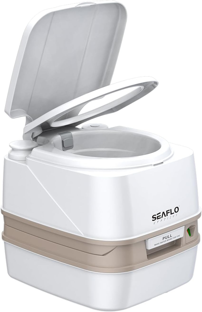 Portable 12L Travel Toilet – Compact, Manual Flush, 4-Year Warranty