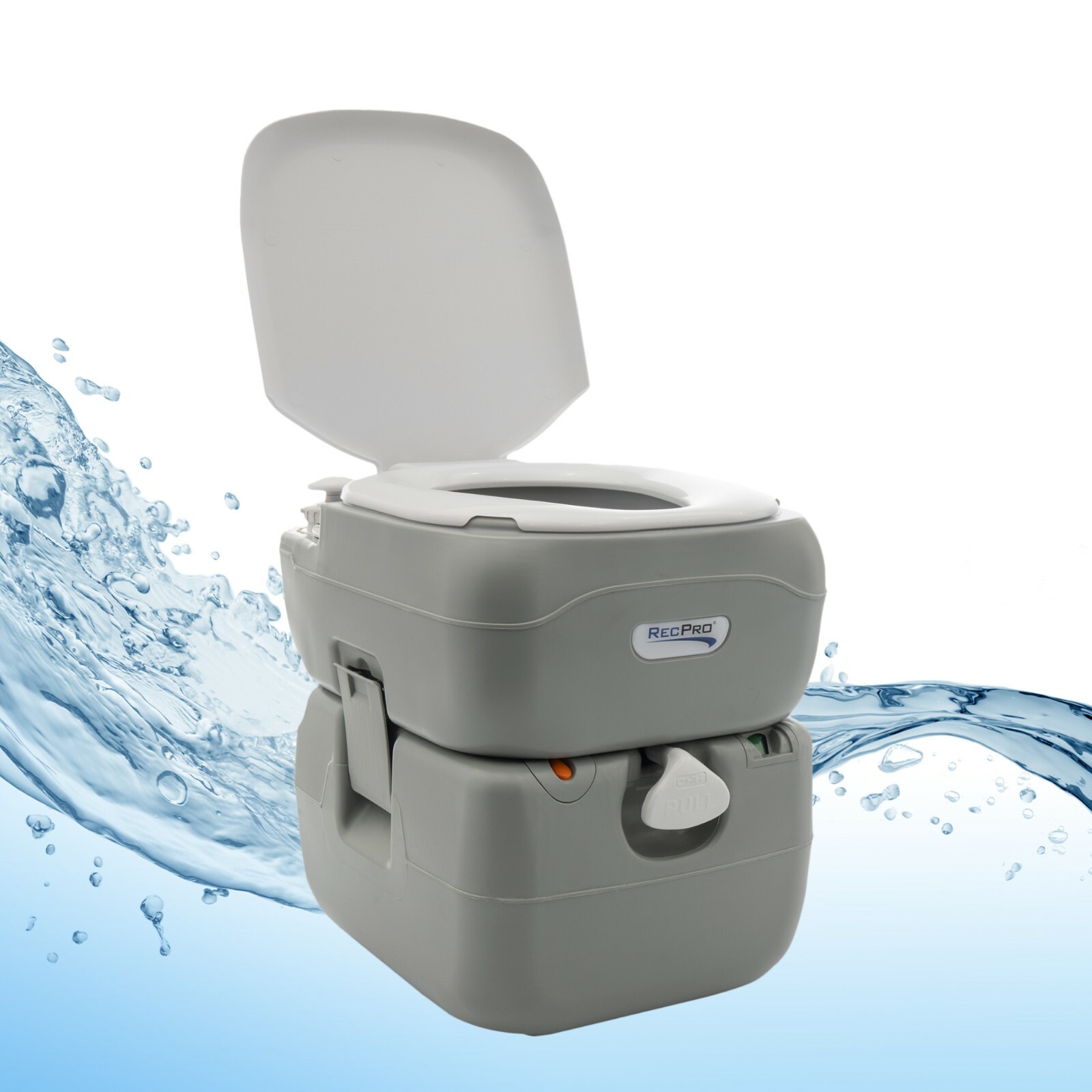 RecPro Newavo SXL Portable RV Toilet 5.8 Gal Capacity Camping Toilet Outdoor