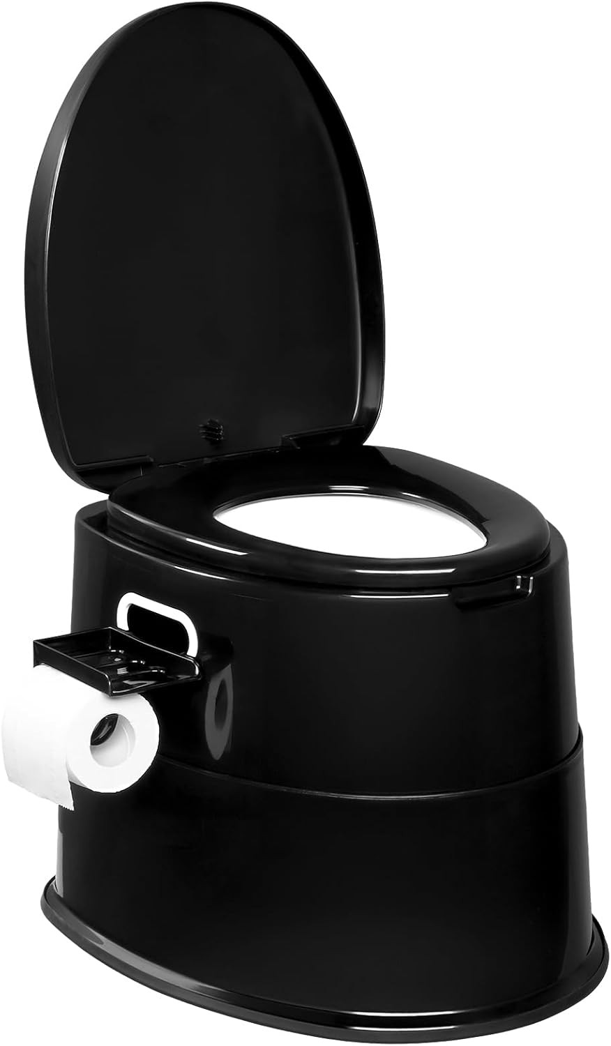 Portable Toilet | Indoor Outdoor Commode w/Detachable Inner Bucket & Remo