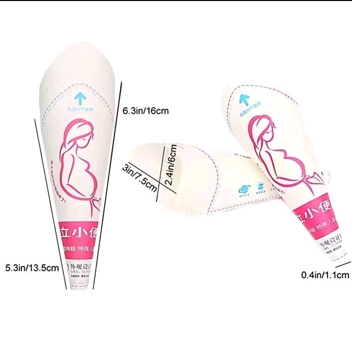 10PCS Disposable Female Urinal Portable Paper Funnel Women Travel Camping…