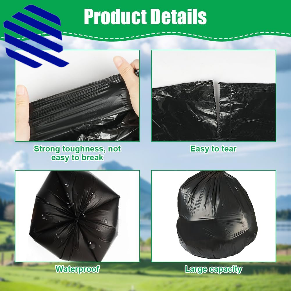 Camping Toilet Bags 120 PCS 6 Roll Portable Toilet Bags Thickened Toilet Waste