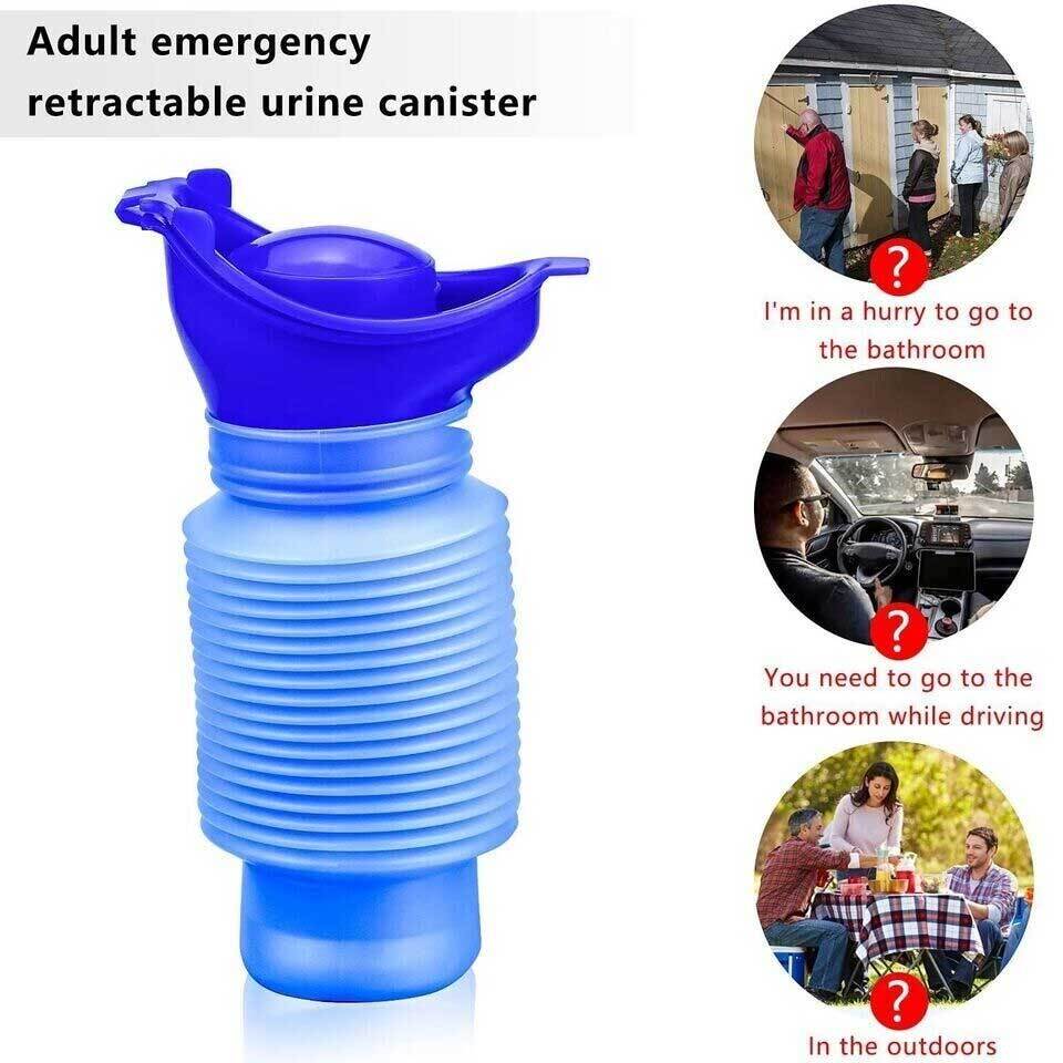 Emergency Portable Urinal Travel Camping Car Toilet Pee Bottle Kit Male Female