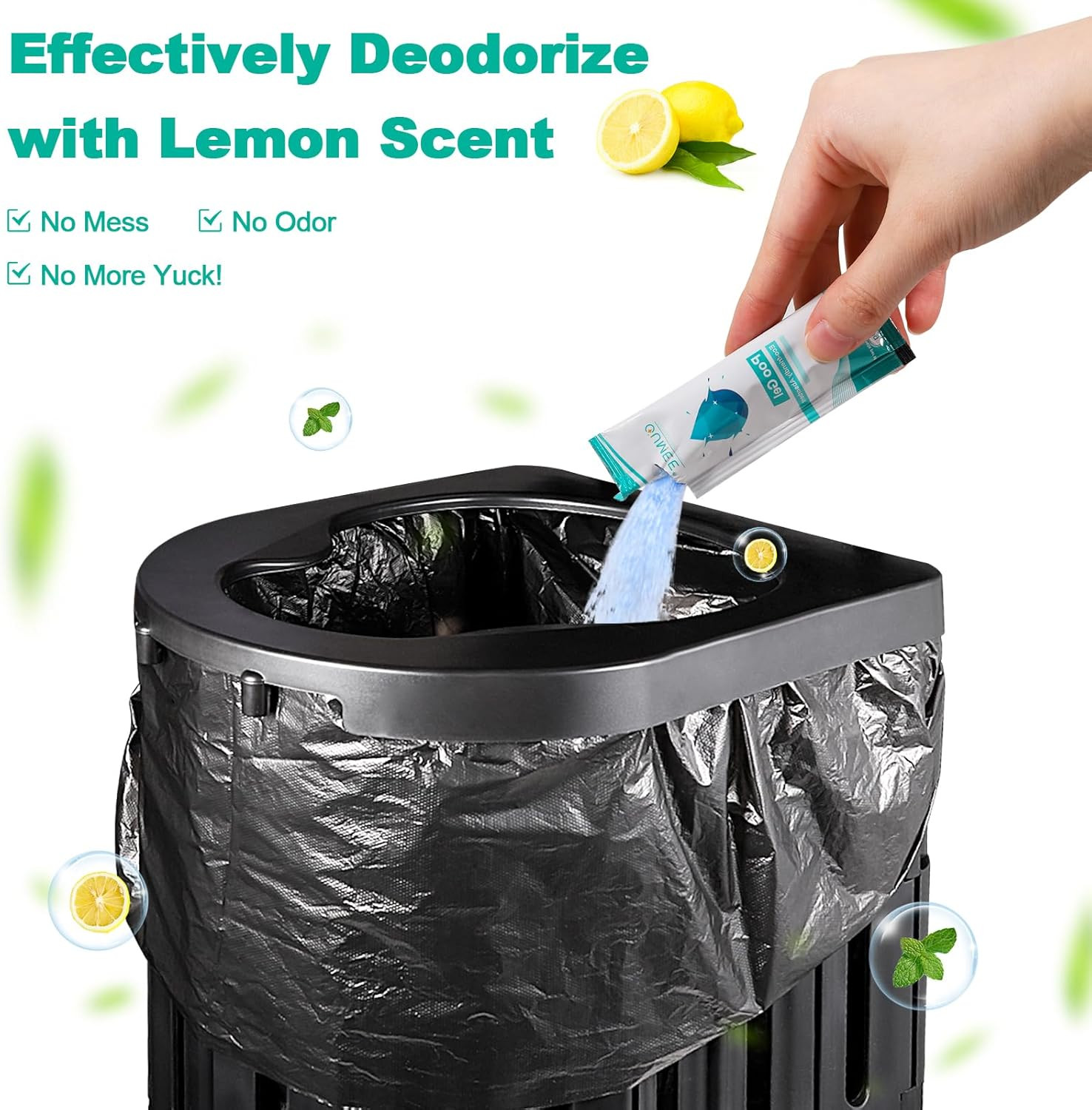 30 PACK Poo Gel for Portable Toilet Camping Toilet Powder for Potty Bags Eco A