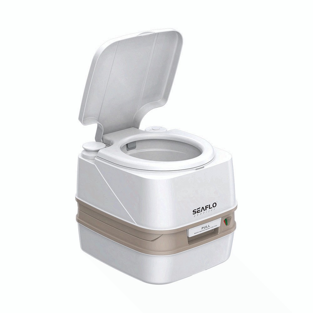 SEAFLO SFPT-12-03 3.2 Gallon Premium Portable Travel Toilet – 12L White