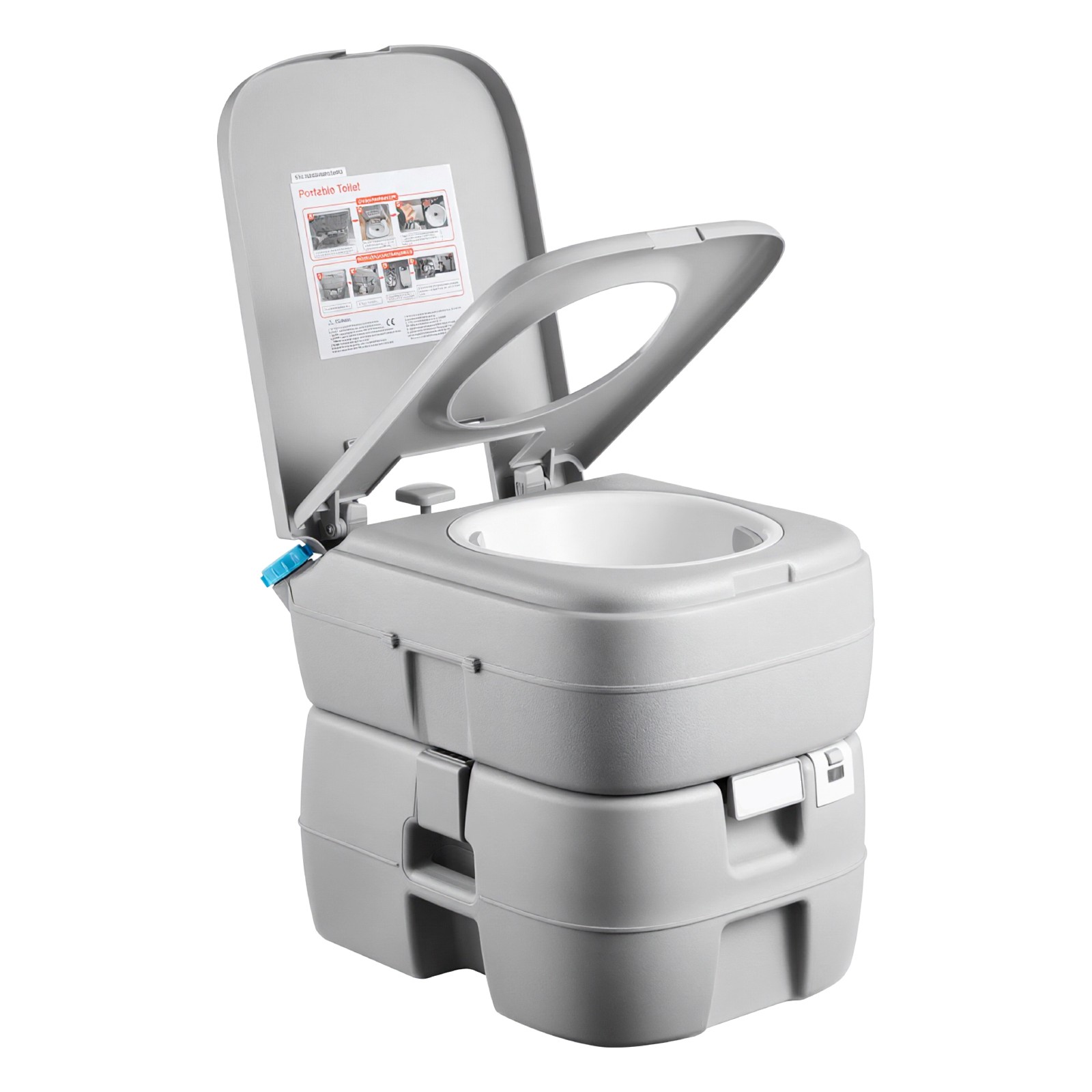Uimoso Portable Outdoor Toilet with 7.9 Gallon Flush for Camping and Hiking