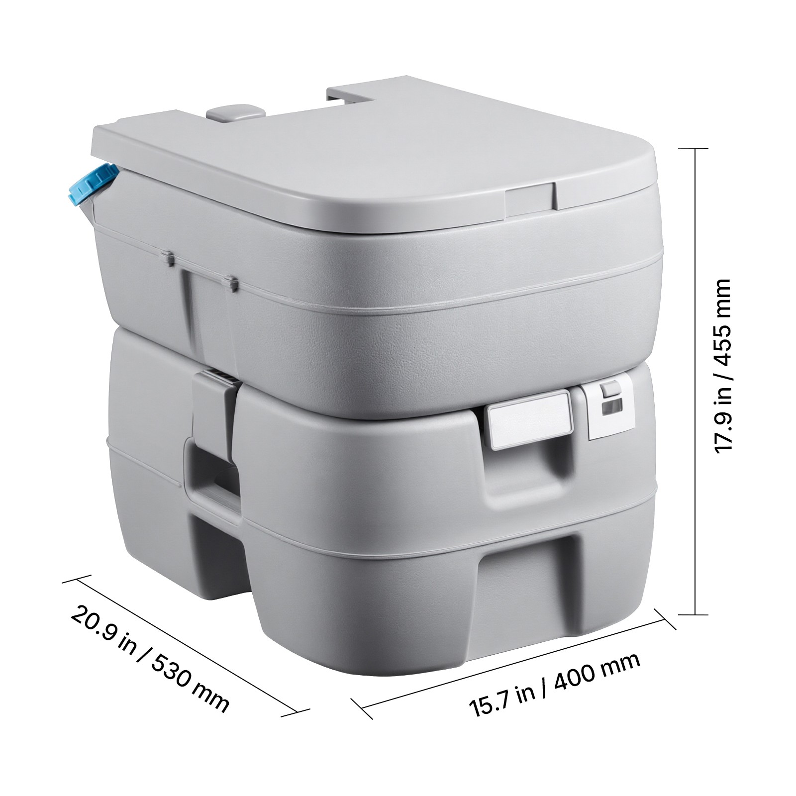 Uimoso Portable Outdoor Toilet with 7.9 Gallon Flush for Camping and Hiking