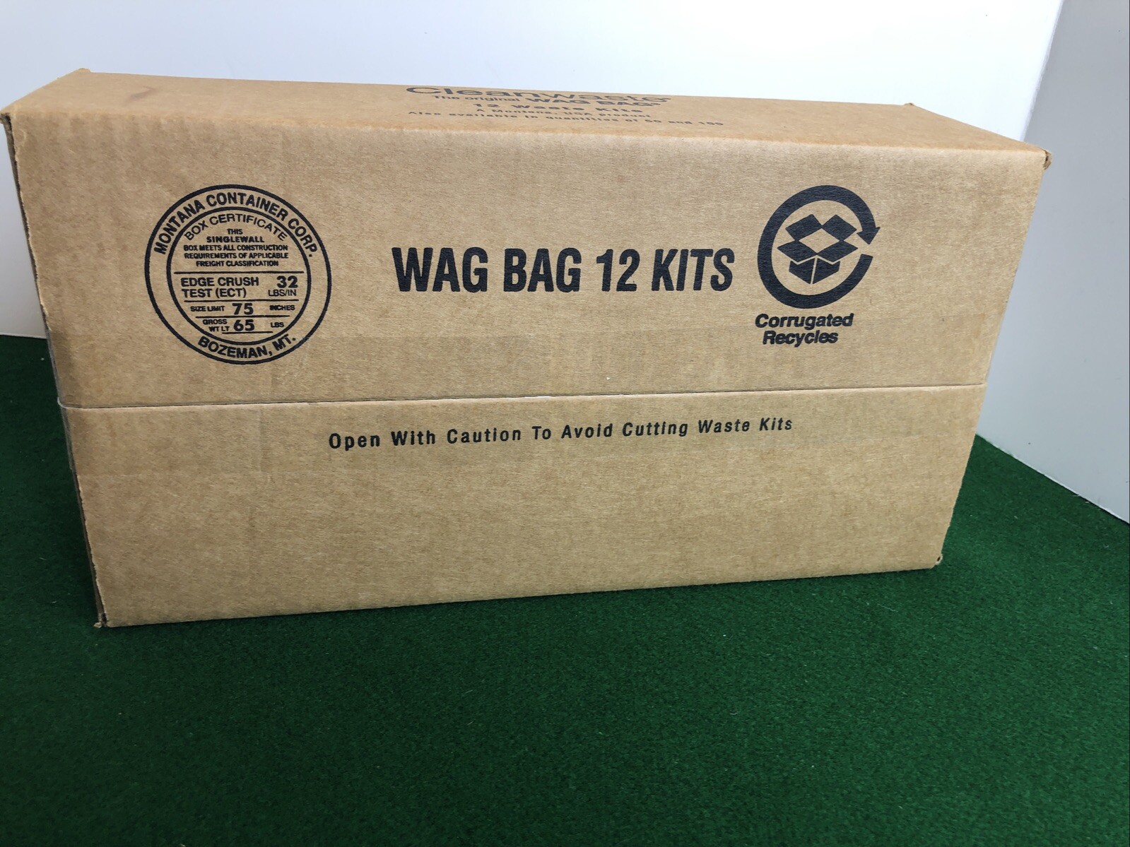 NEW-Cleanwaste – GO Anywhere Toilet Kit – 12 Pack (Waste Bag/Poo Powder)