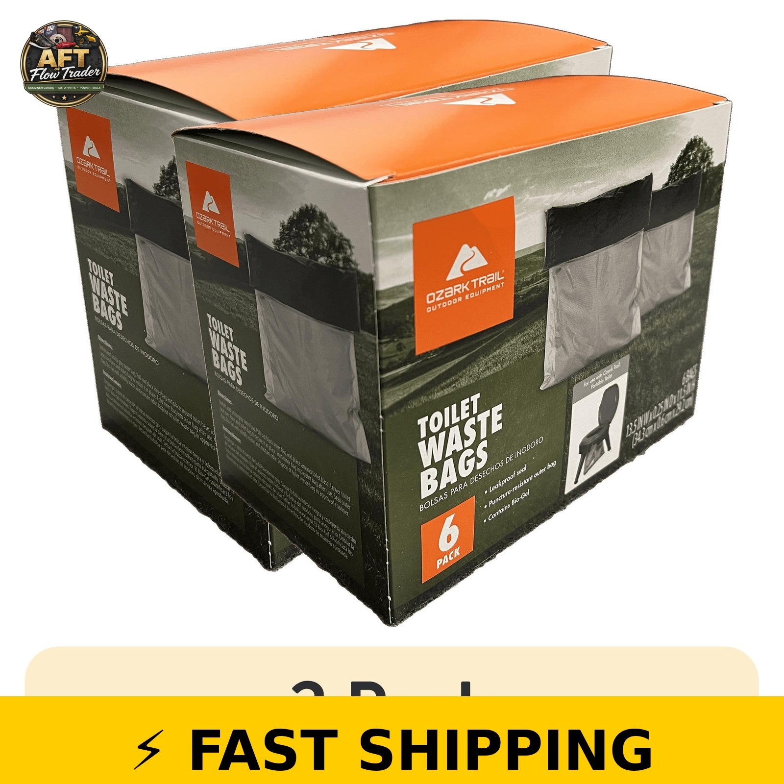 Ozark Trail Portable Toilet Waste Bags – 6 Count