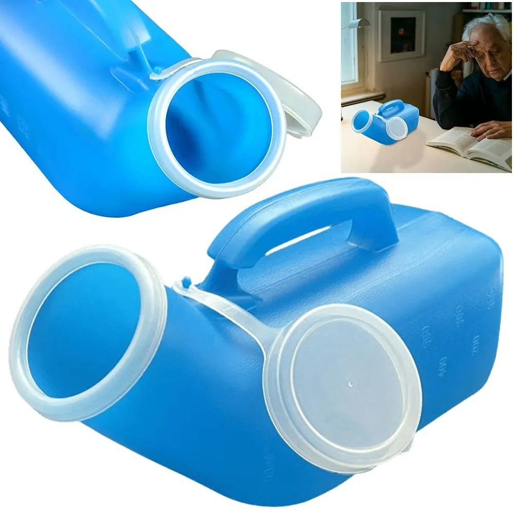 1200ml Portable Urinal Bottle with Lid for Men Travel Camping Leakproof Toilet
