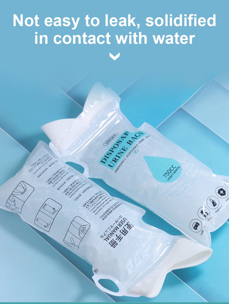4 – 10 PCS 750ml Emergency Portable Urinal Bags Car Travel Vomit Toilet Unisex