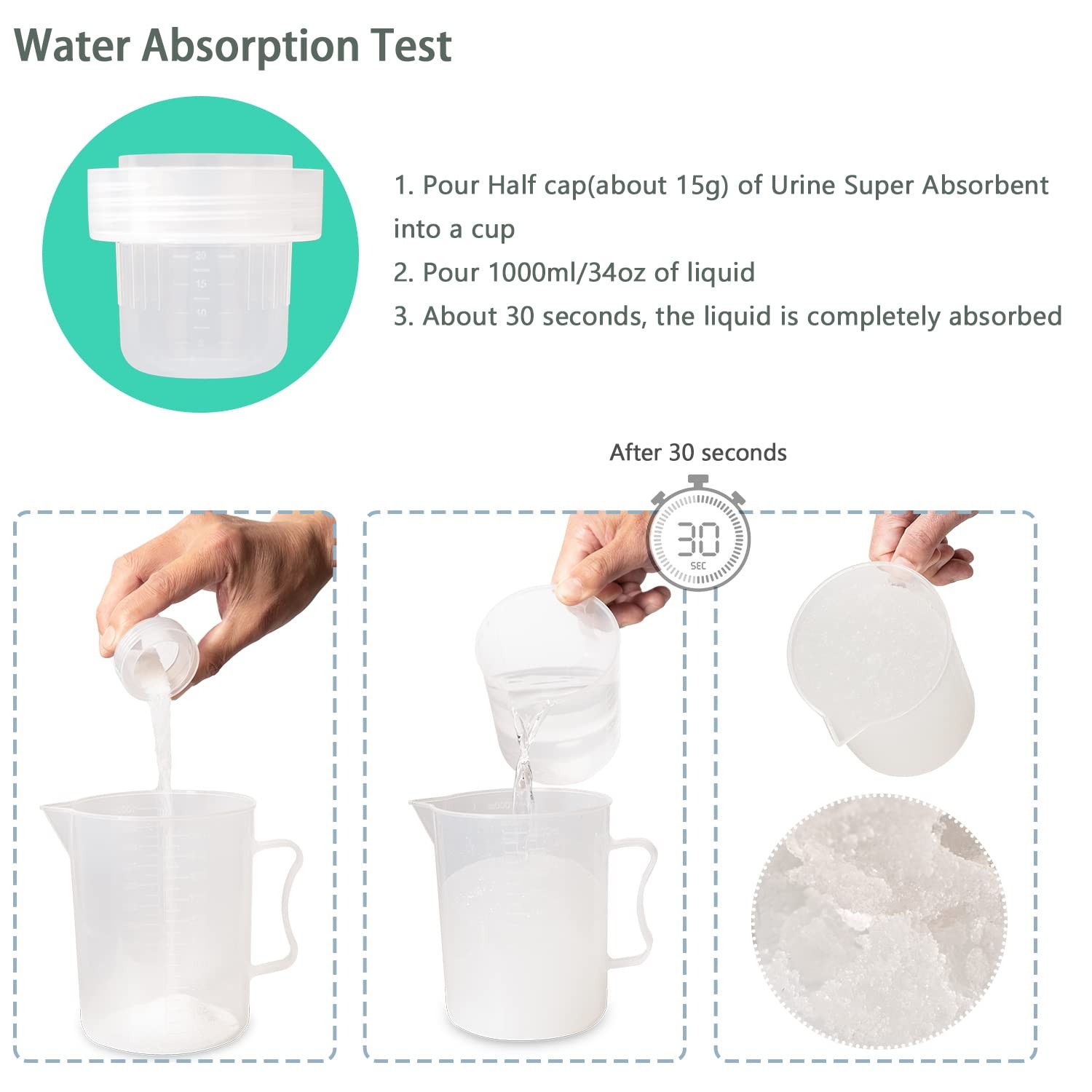 Urine Super Absorbent Powder Deodorizer, 2LB