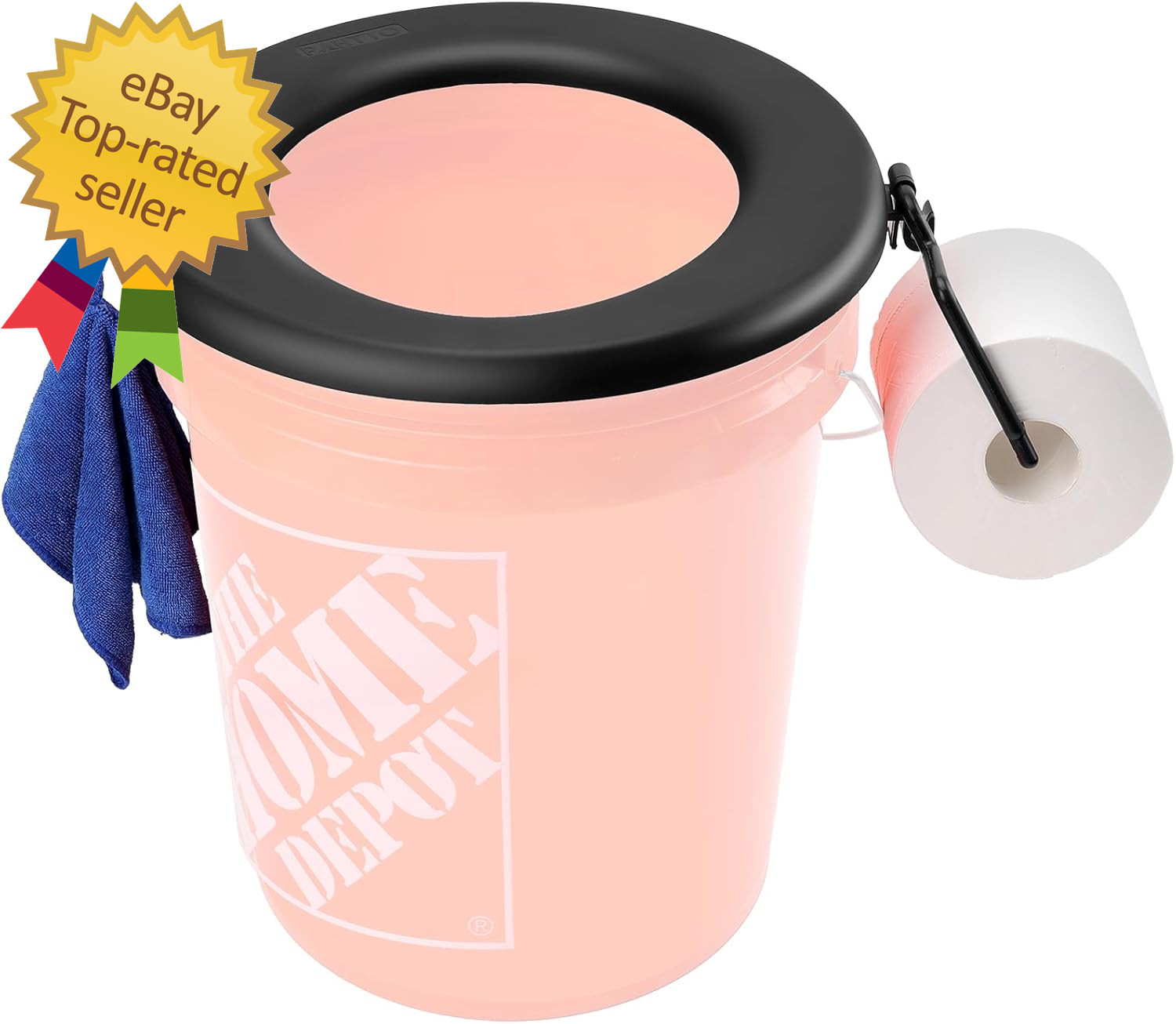 Bucket Toilet Seat, Portable Toilet Seat for 5 Gal Buckets, Camping Toilet Seat,